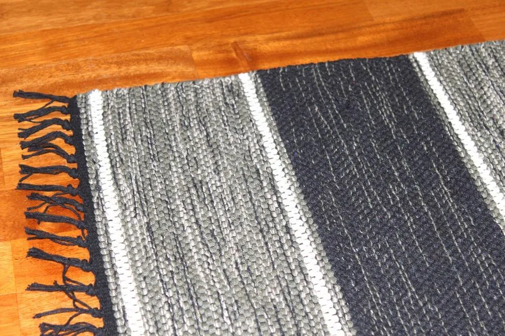 Tapis chiffons de Stjerna of Sweden - Julia (gris)
