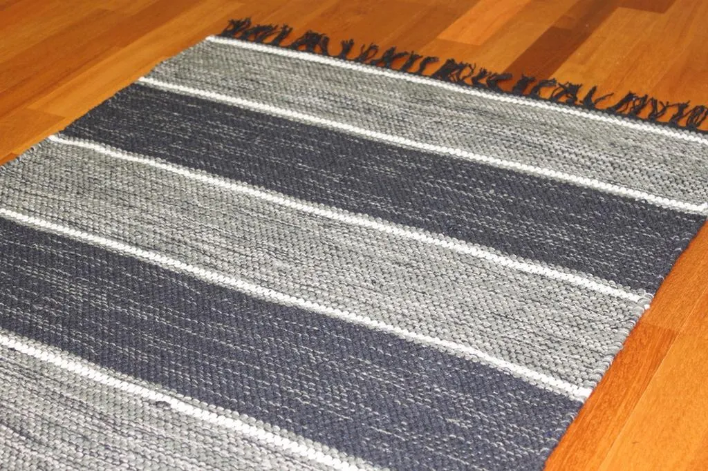 Tapis chiffons de Stjerna of Sweden - Julia (gris)