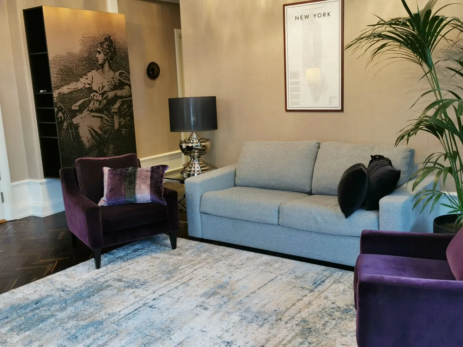 Tapis Wilton - Kebira (bleu)