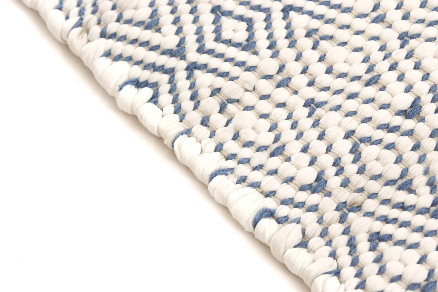 Tapis en patchwork - Falster (bleu)
