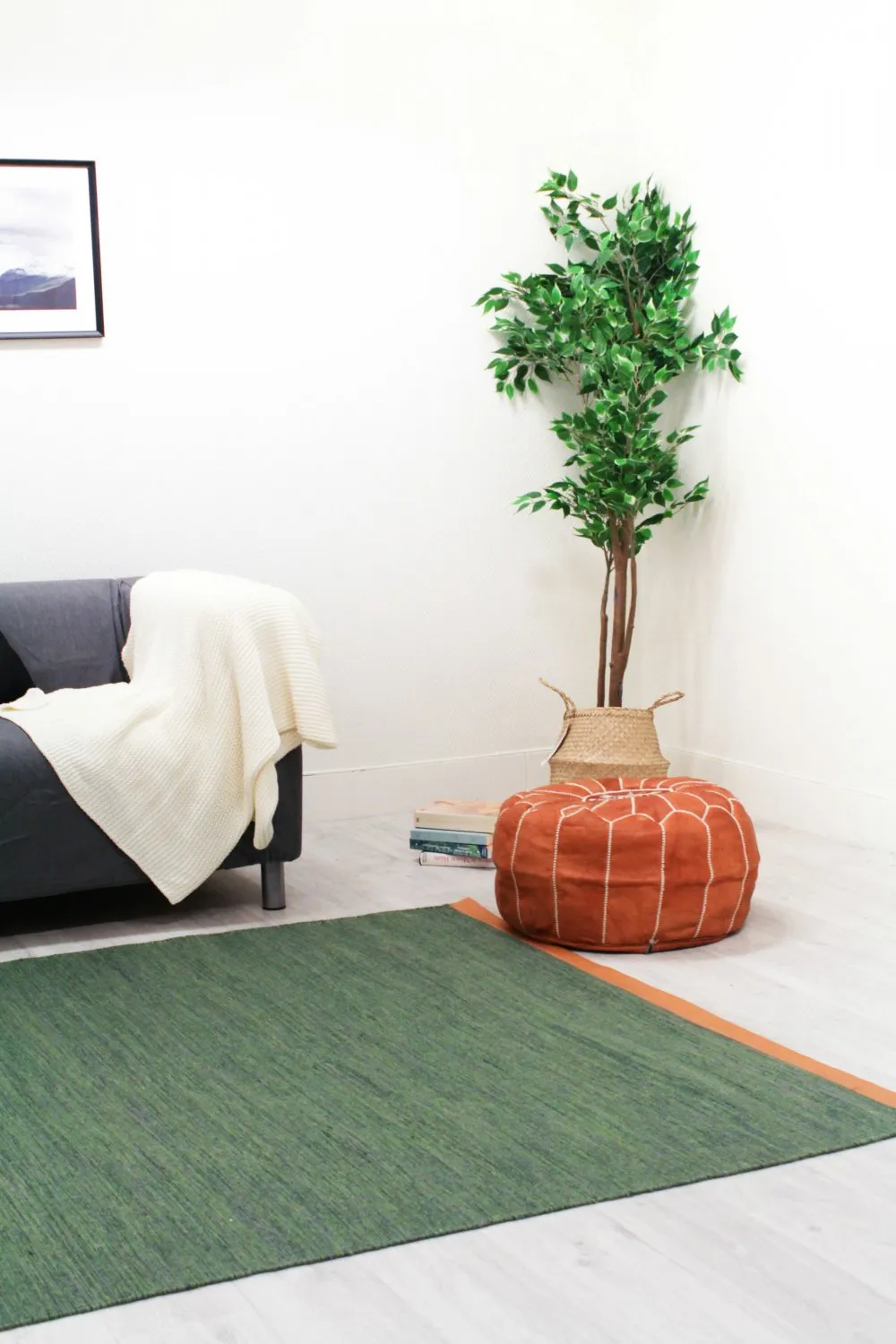 Tapis en laine - Galway (vert)