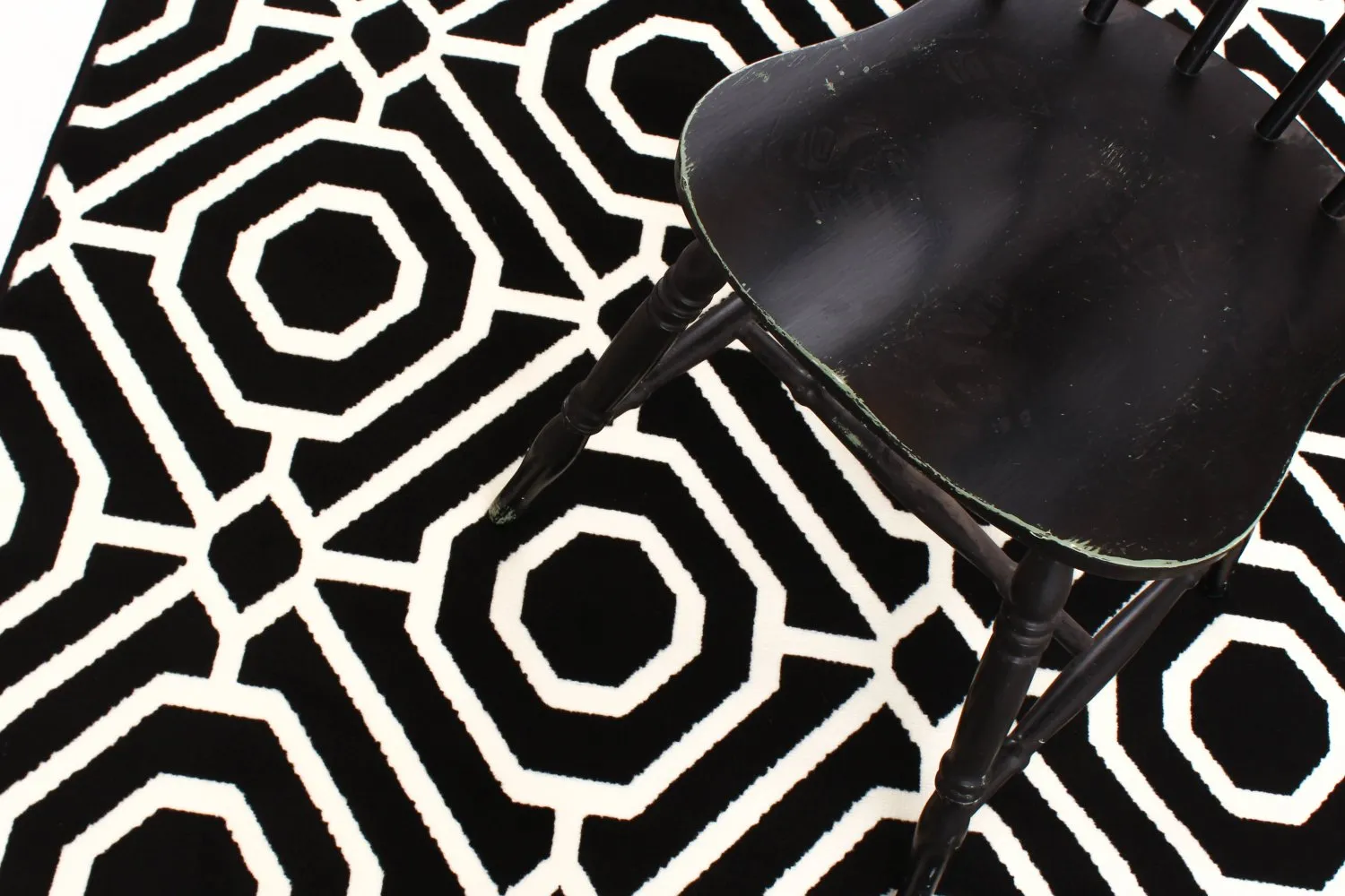 Tapis Wilton - Florence Blackpool (noir)