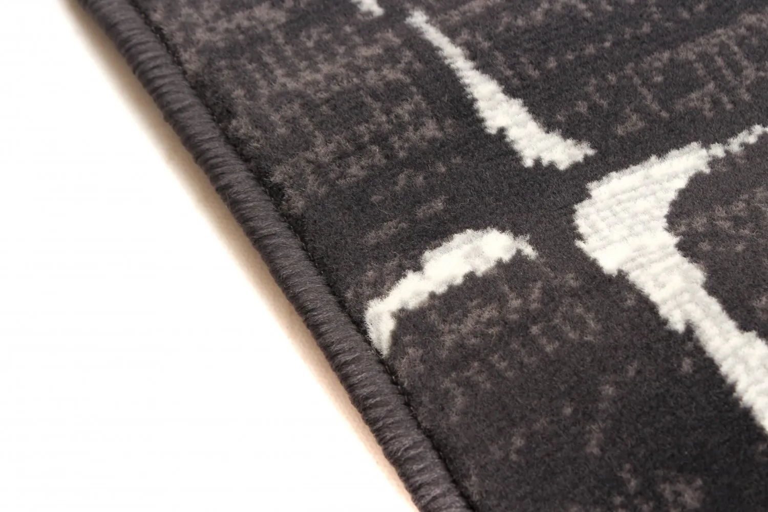 Tapis Wilton - Florence Cross (noir)