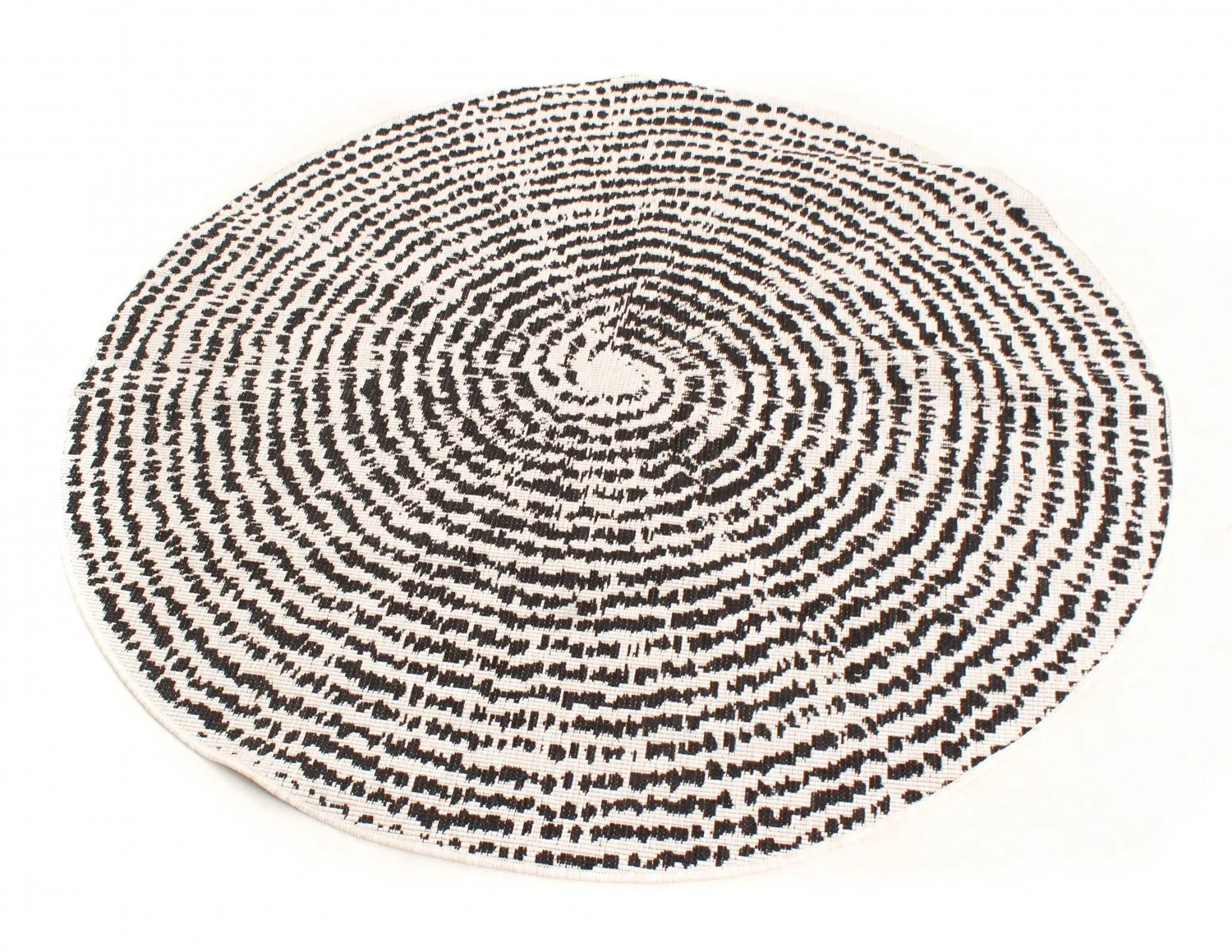 Tapis rond - Brussels Swirl (noir)