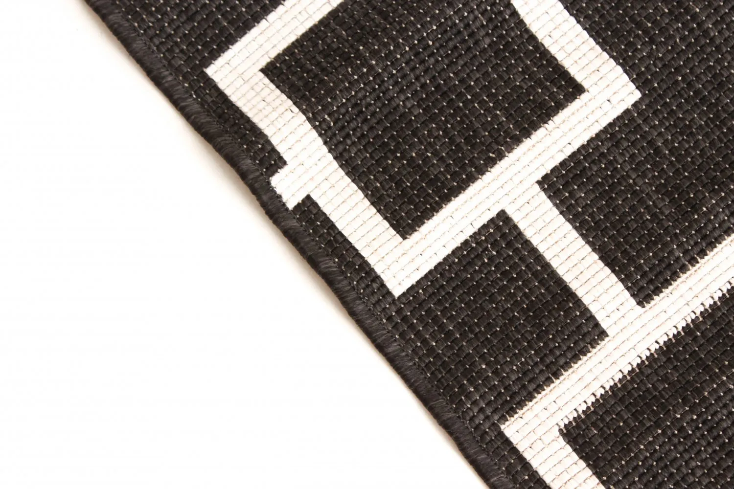 Tapis Intérieurs/Extérieurs - Brussels Silver (noir)