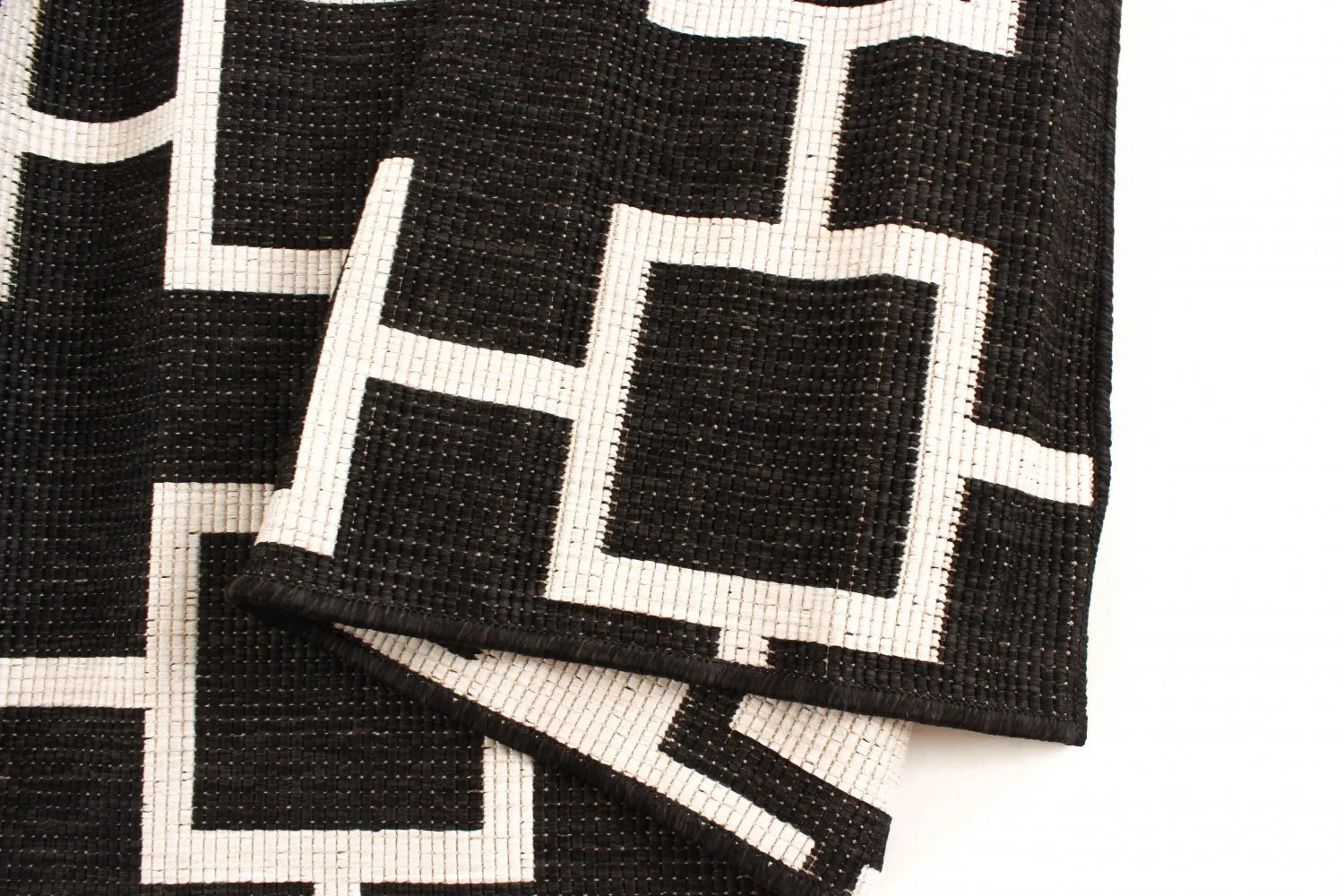Tapis Intérieurs/Extérieurs - Brussels Silver (noir)