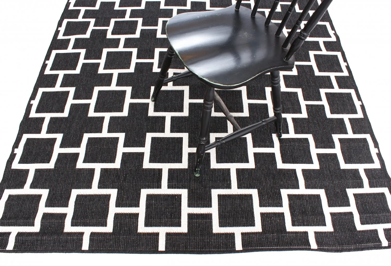 Tapis Intérieurs/Extérieurs - Brussels Silver (noir)