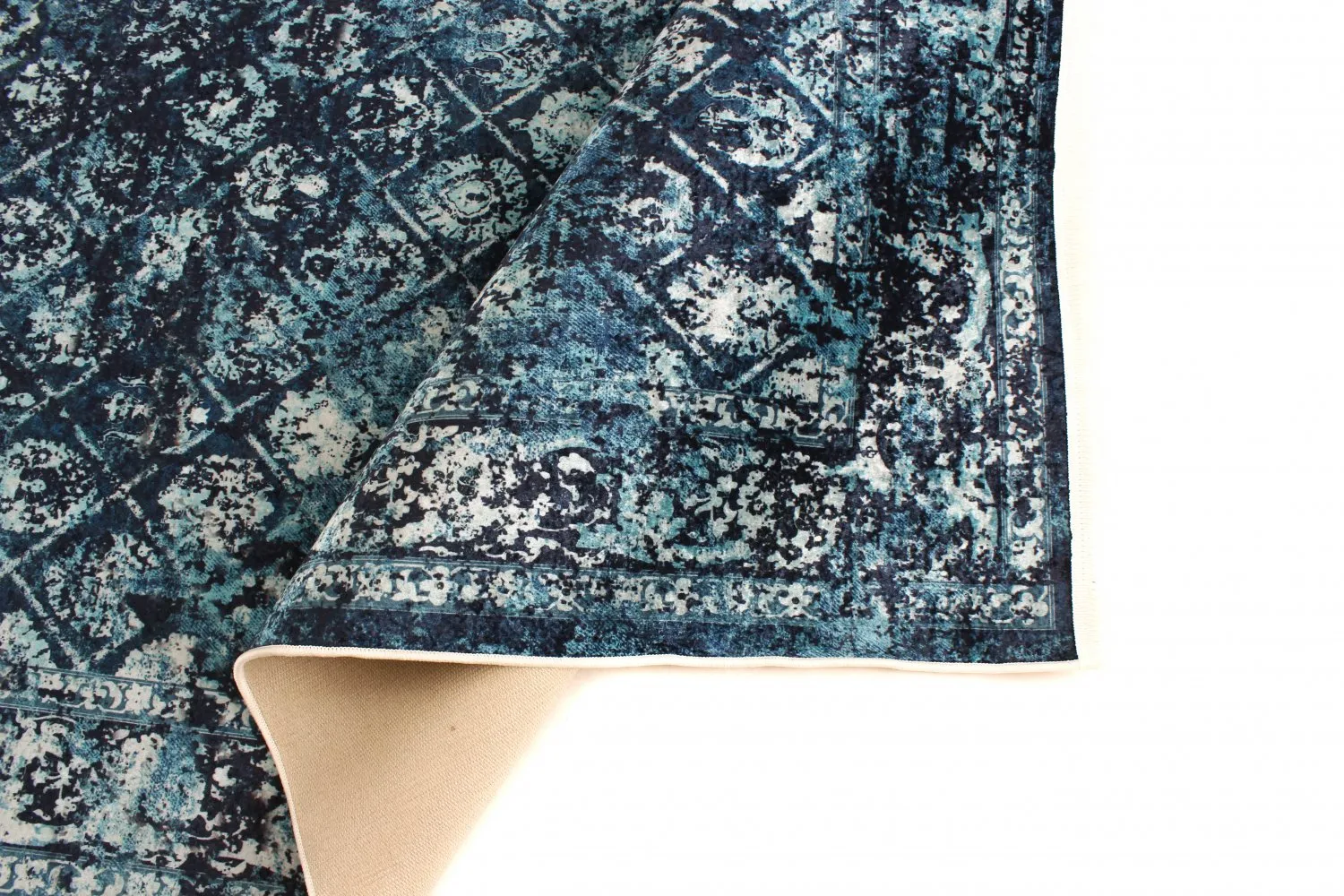 Tapis Wilton - Douz (bleu)