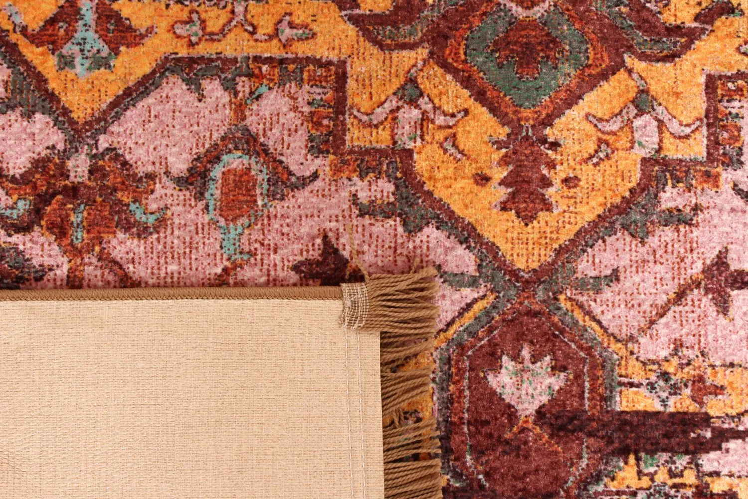 Tapis Wilton - Darnah (jaune/multicolore)