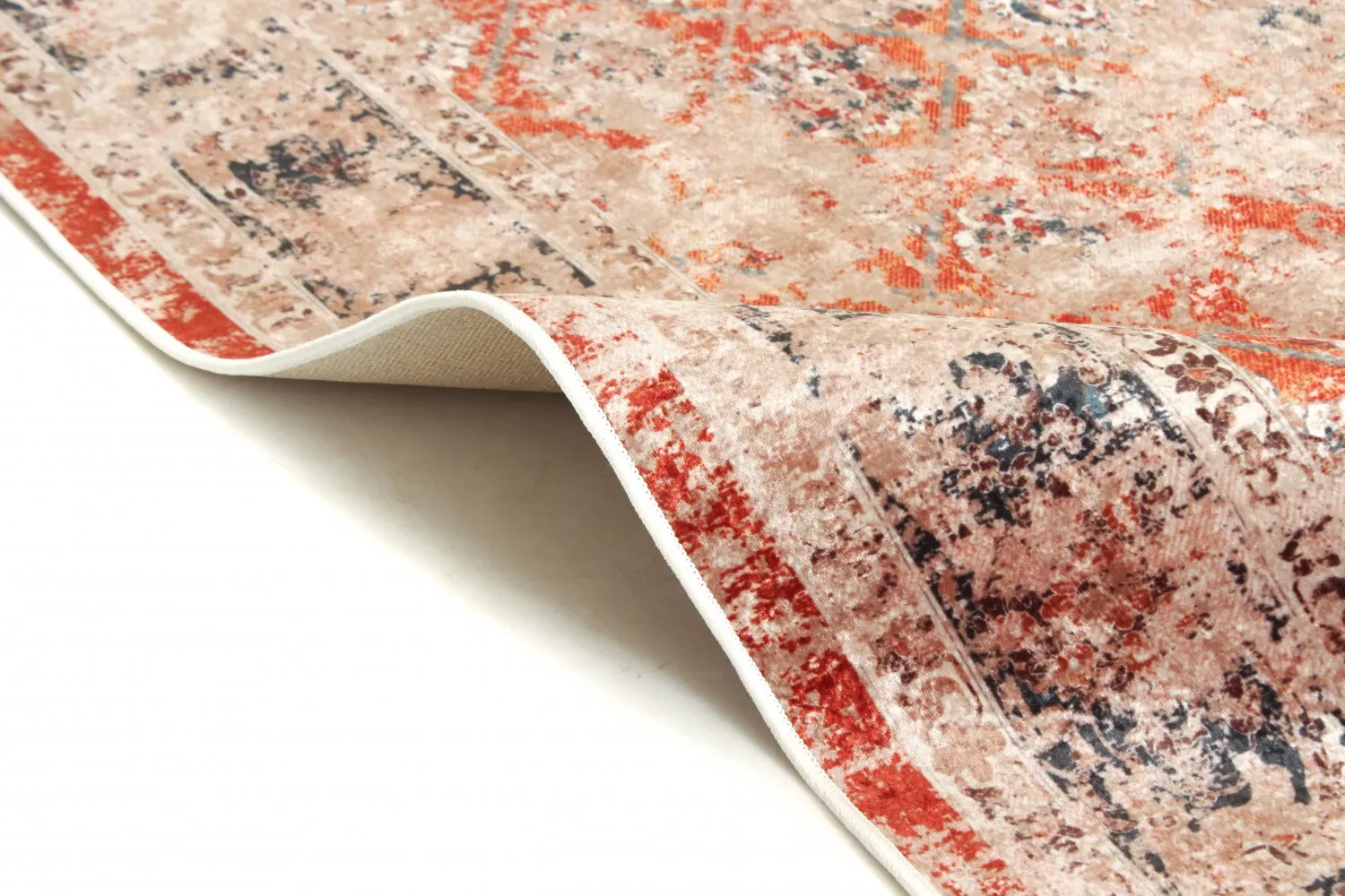 Tapis Wilton - Douz (rouge/multicolore)