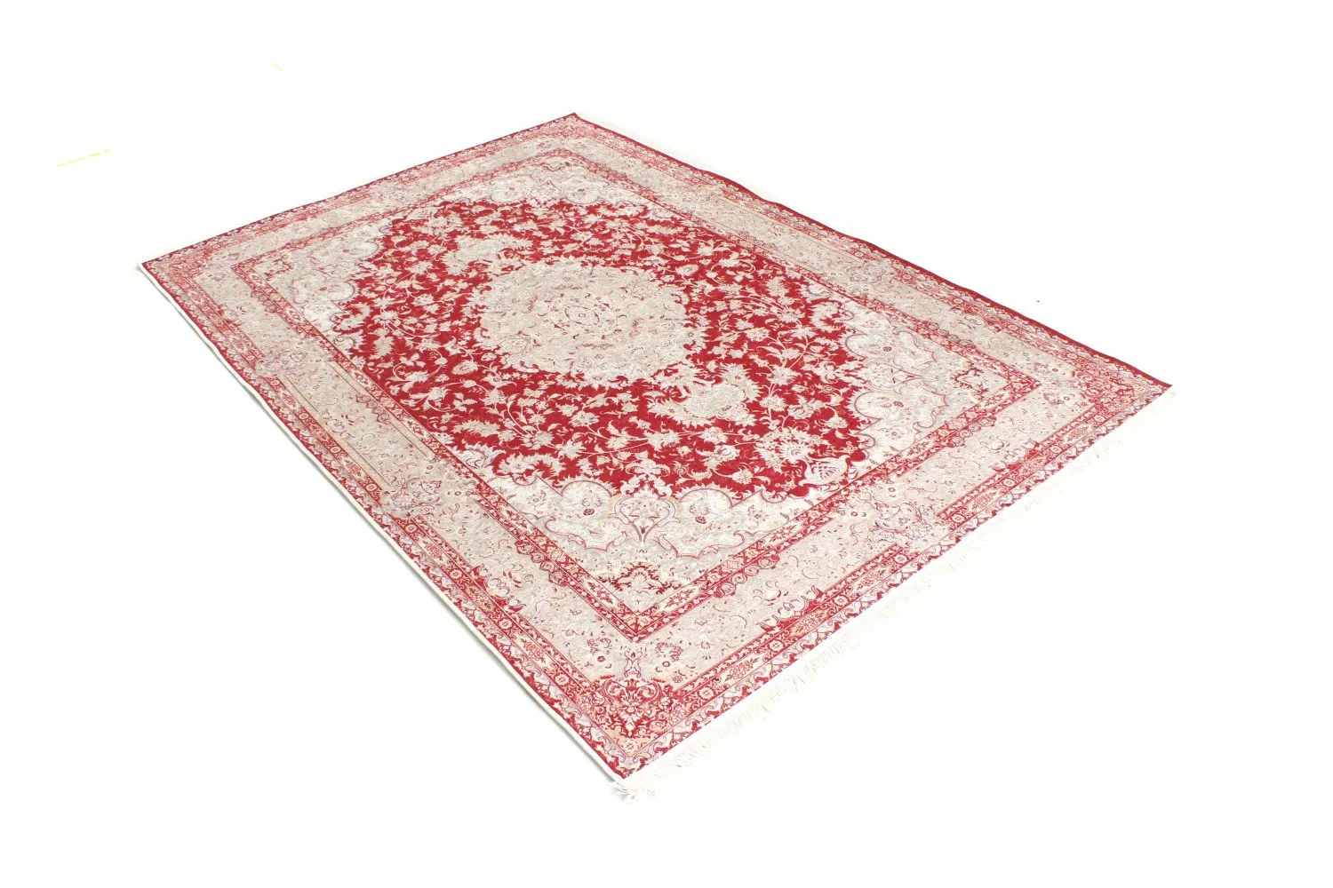 Tapis Wilton - Vakifli (rouge/multicolore)