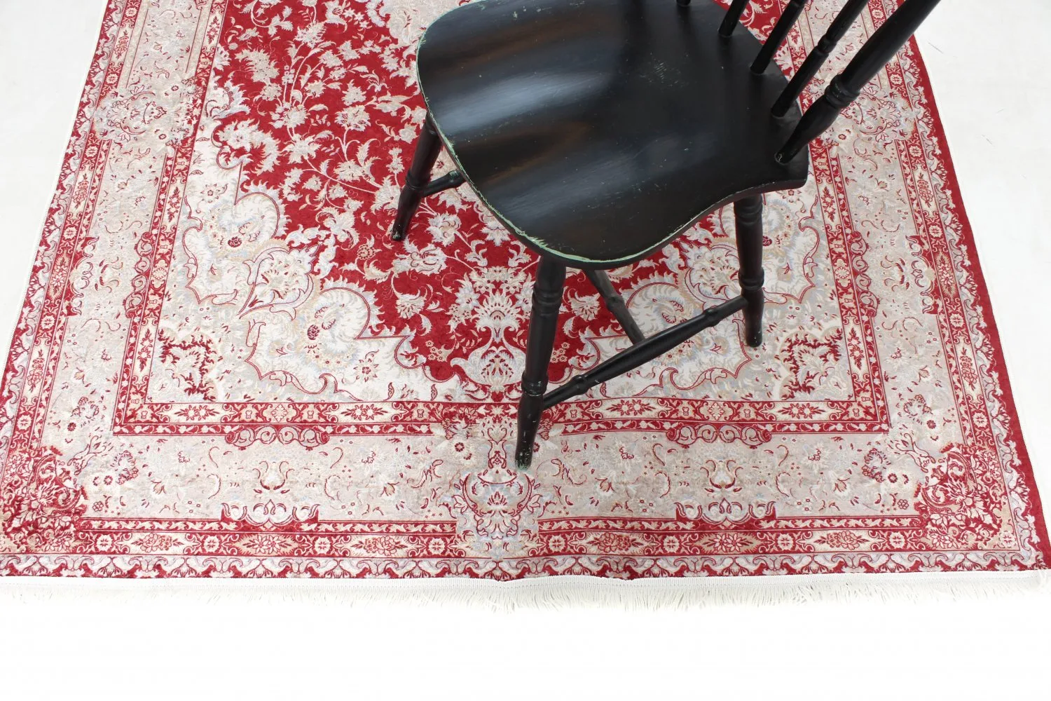 Tapis Wilton - Vakifli (rouge/multicolore)
