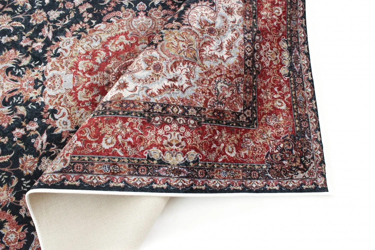 Tapis Wilton - Vakifli (bleu/multicolore)