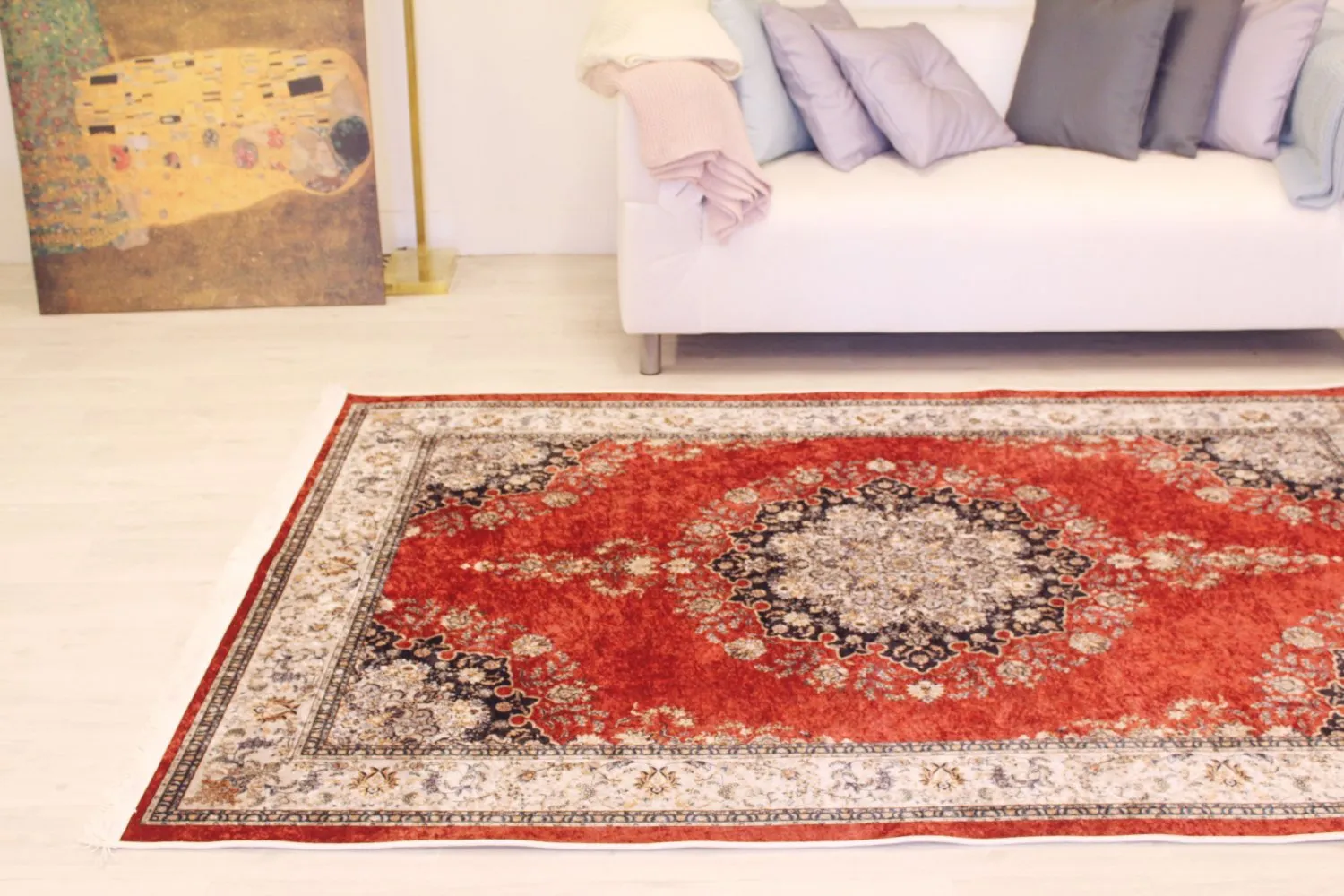 Tapis Wilton - Lice (rouge/multicolore)