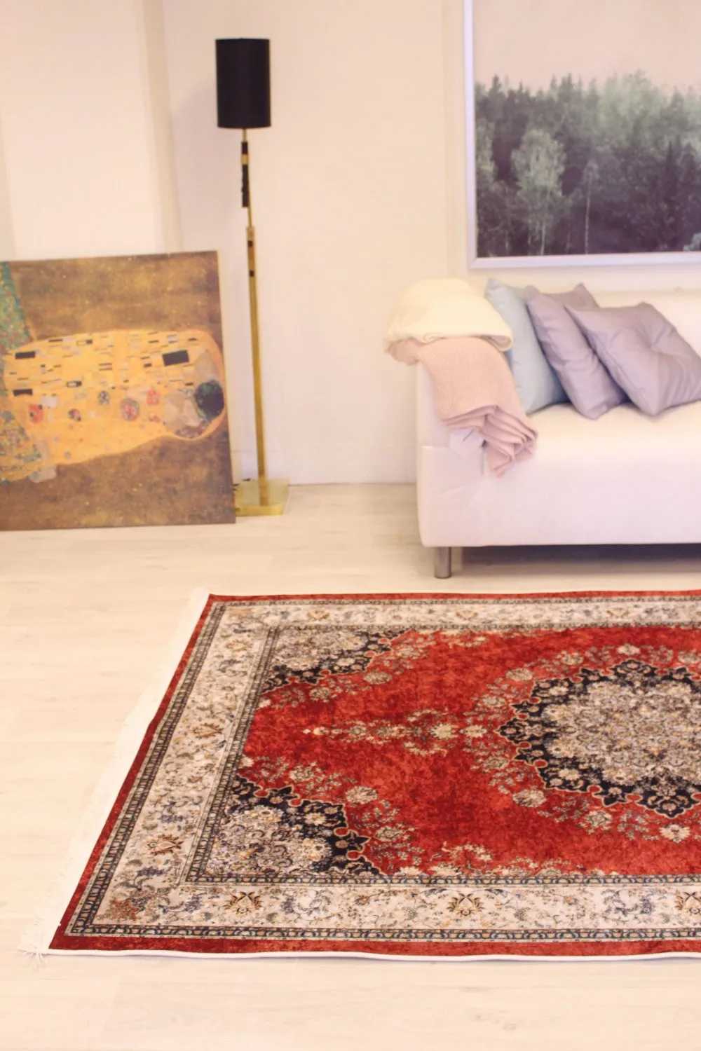 Tapis Wilton - Lice (rouge/multicolore)