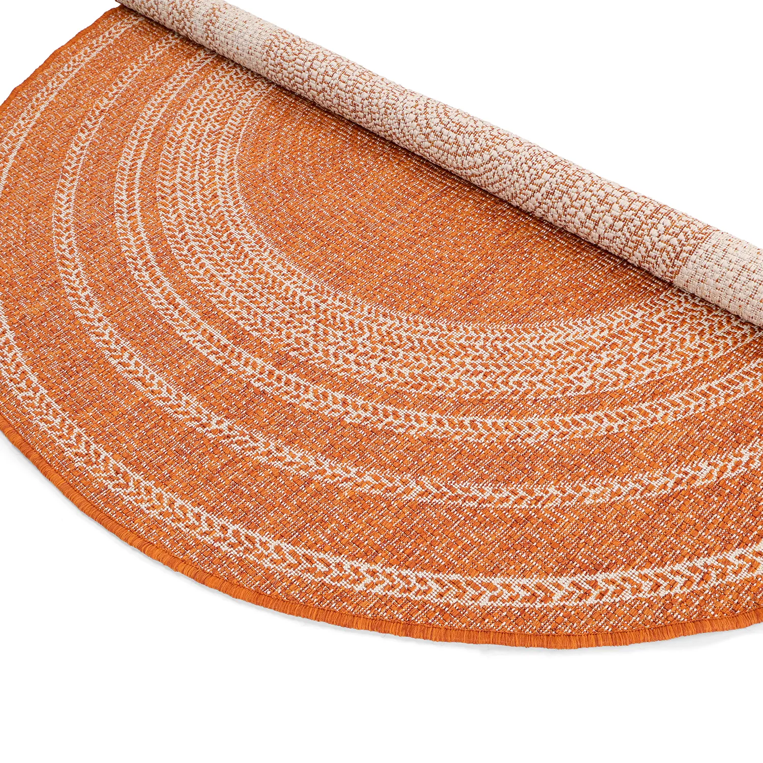 Tapis rond - Indoor/Outdoor Angus (rouge)
