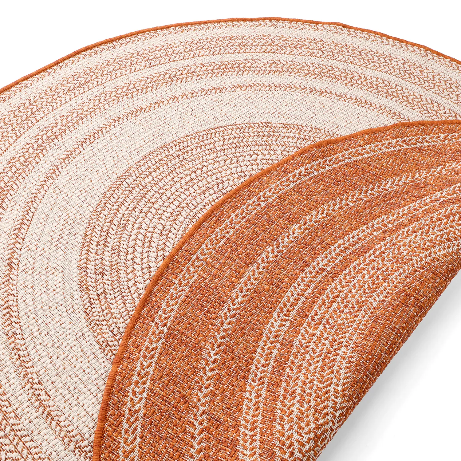 Tapis rond - Indoor/Outdoor Angus (rouge)