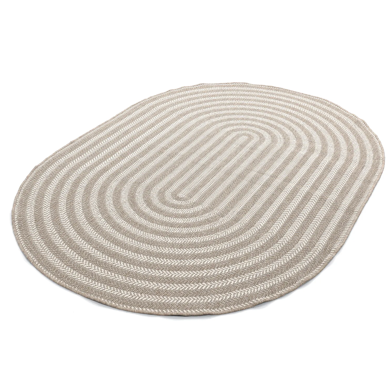 Tapis ovale - Indoor/outdoor Leander (beige)