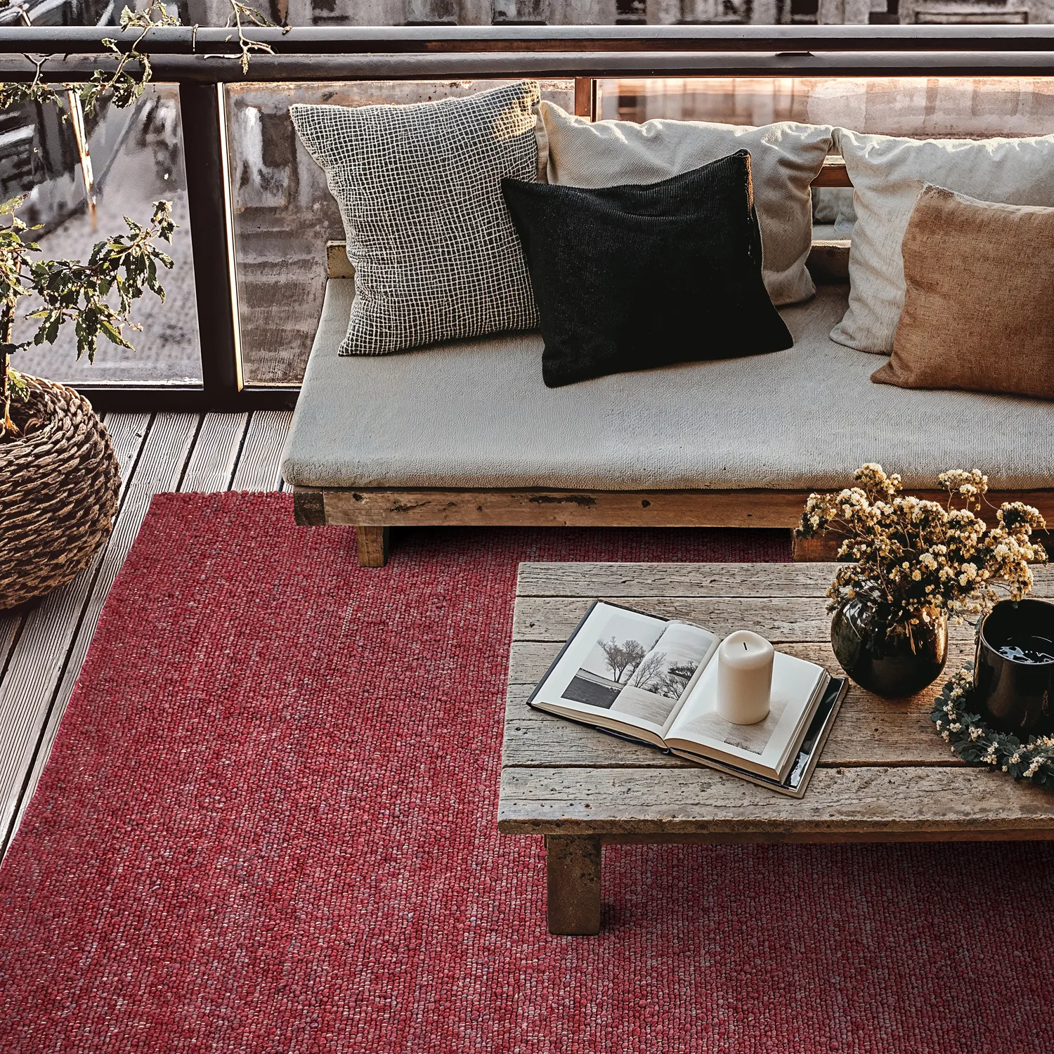 Tapis Intérieurs/Extérieurs - Milford Wool Look (rose)