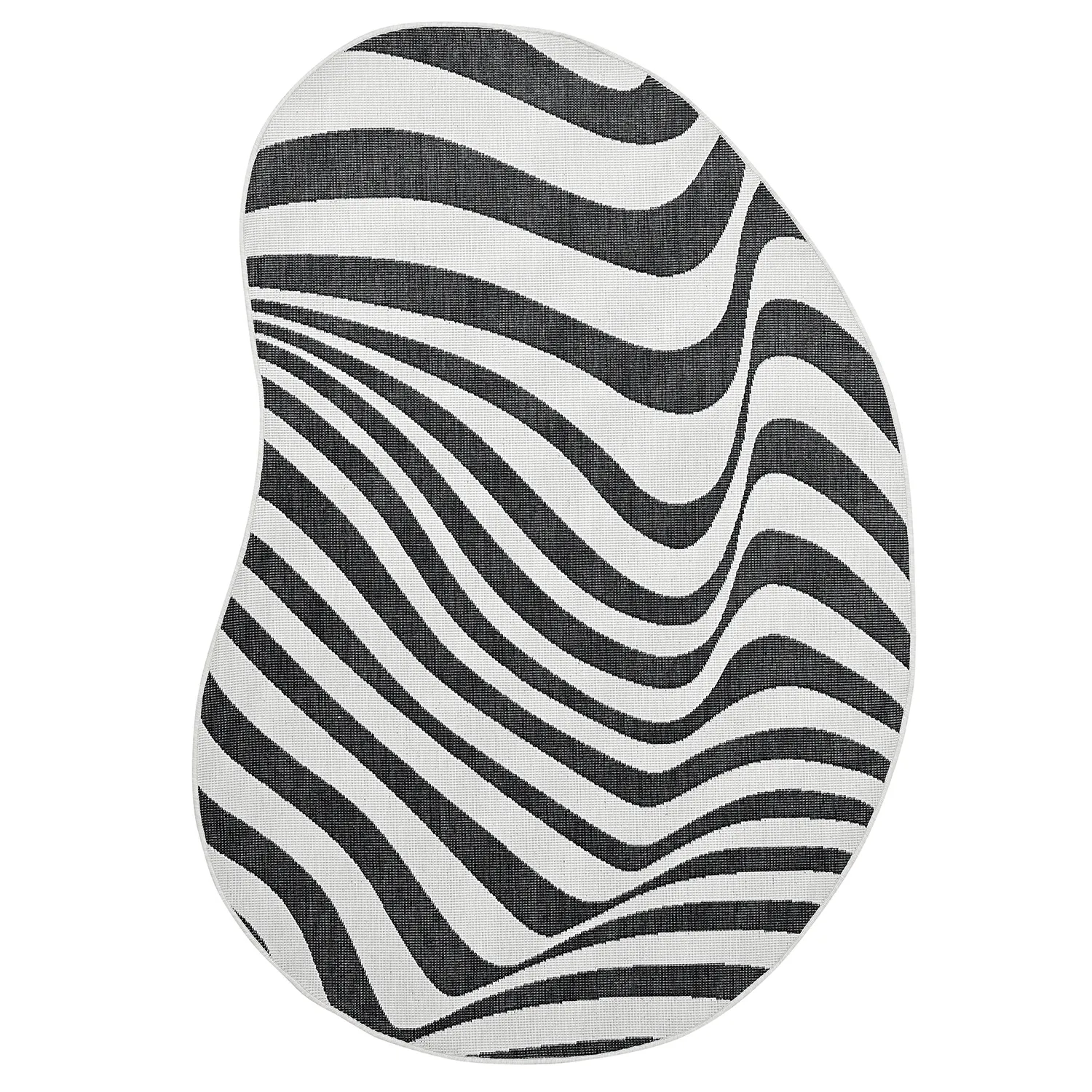Tapis Intérieurs/Extérieurs - utomhusmatta - Remina (noir/blanc)