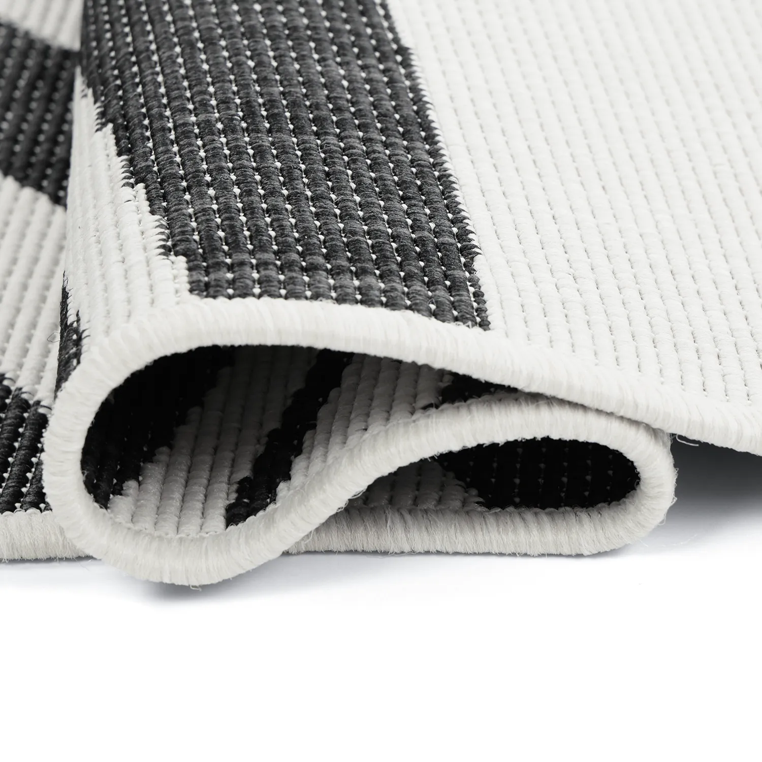 Tapis Intérieurs/Extérieurs - utomhusmatta - Remina (noir/blanc)