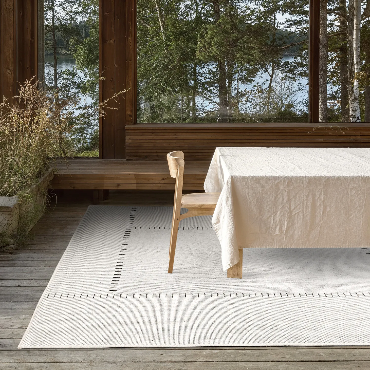 Tapis Intérieurs/Extérieurs - utomhusmatta - Rhea (blanc)