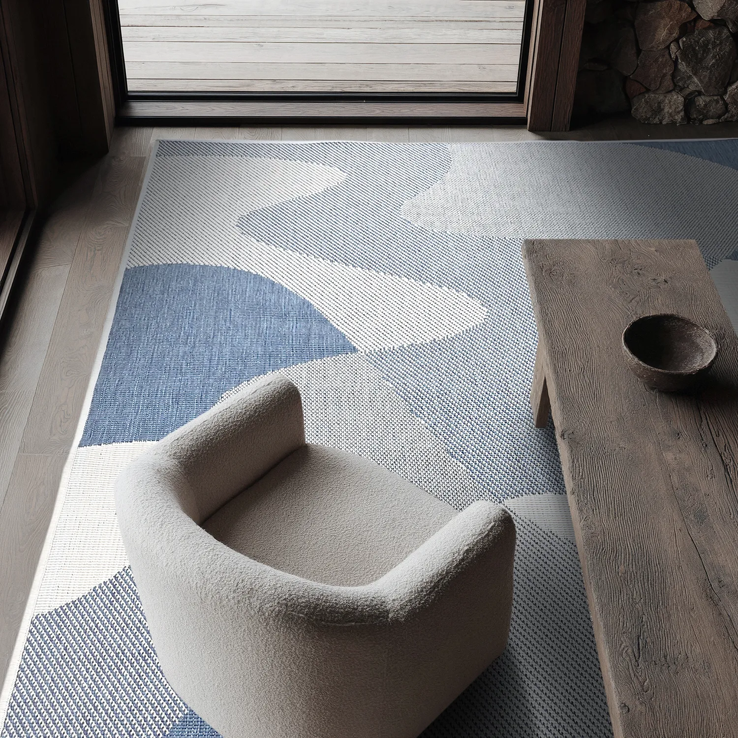 Tapis Intérieurs/Extérieurs - utomhusmatta - Somerville (bleu)