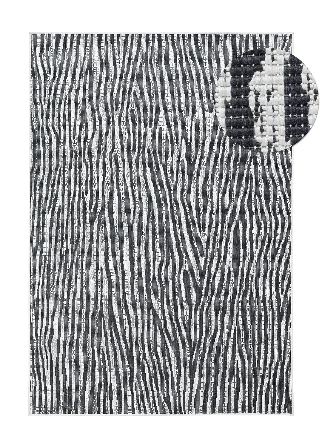 Tapis Intérieurs/Extérieurs - utomhusmatta - Vaura (noir/blanc)