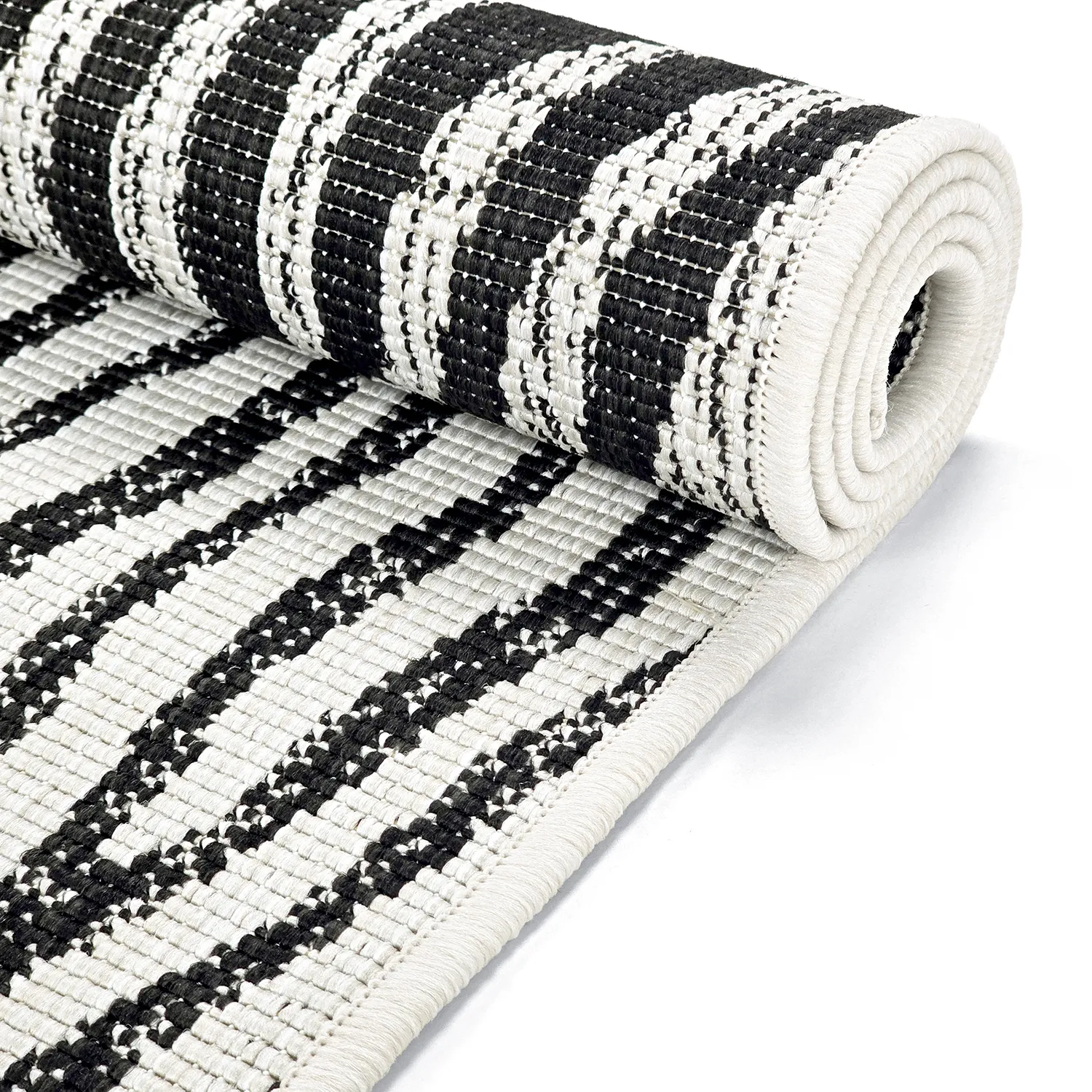 Tapis Intérieurs/Extérieurs - utomhusmatta - Vaura (noir/blanc)