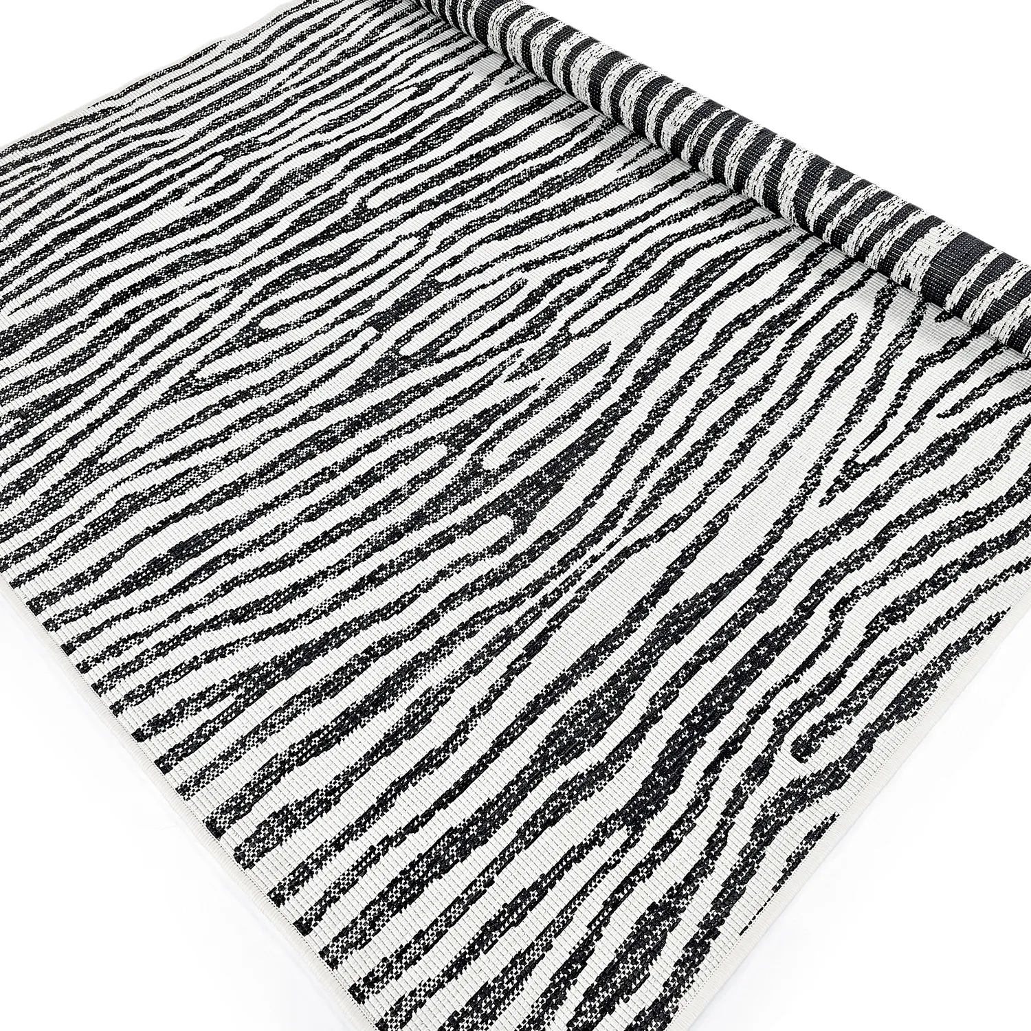 Tapis Intérieurs/Extérieurs - utomhusmatta - Vaura (noir/blanc)
