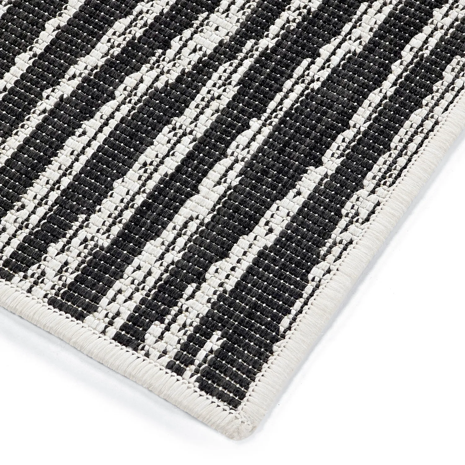 Tapis Intérieurs/Extérieurs - utomhusmatta - Vaura (noir/blanc)