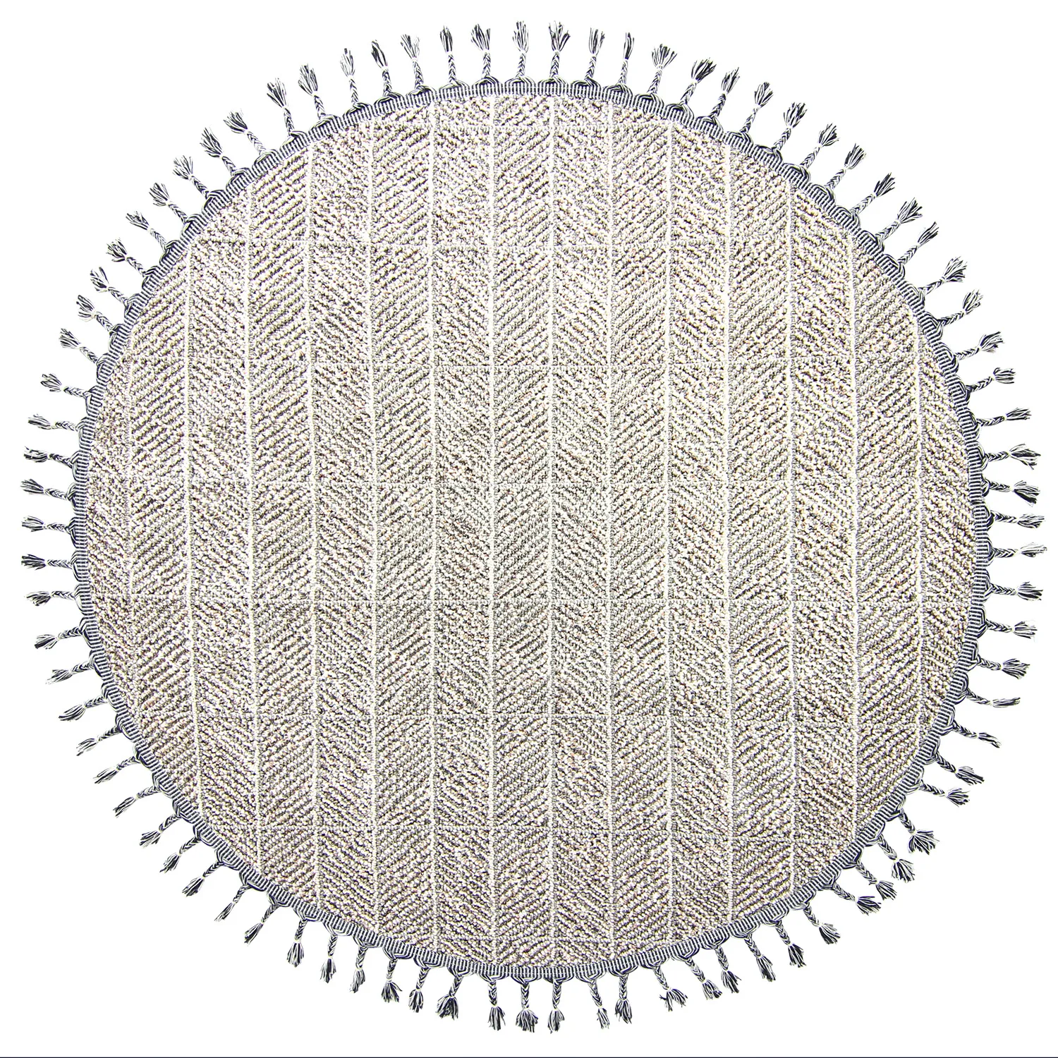 Tapis rond - Intérieur/Extérieur Francisco (gris)