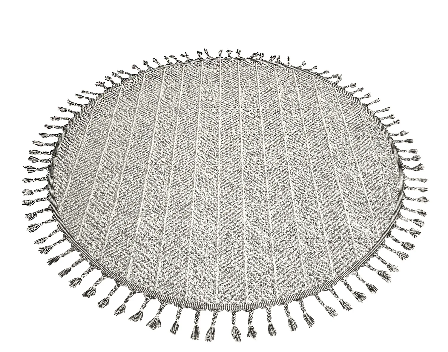 Tapis rond - Intérieur/Extérieur Francisco (gris)