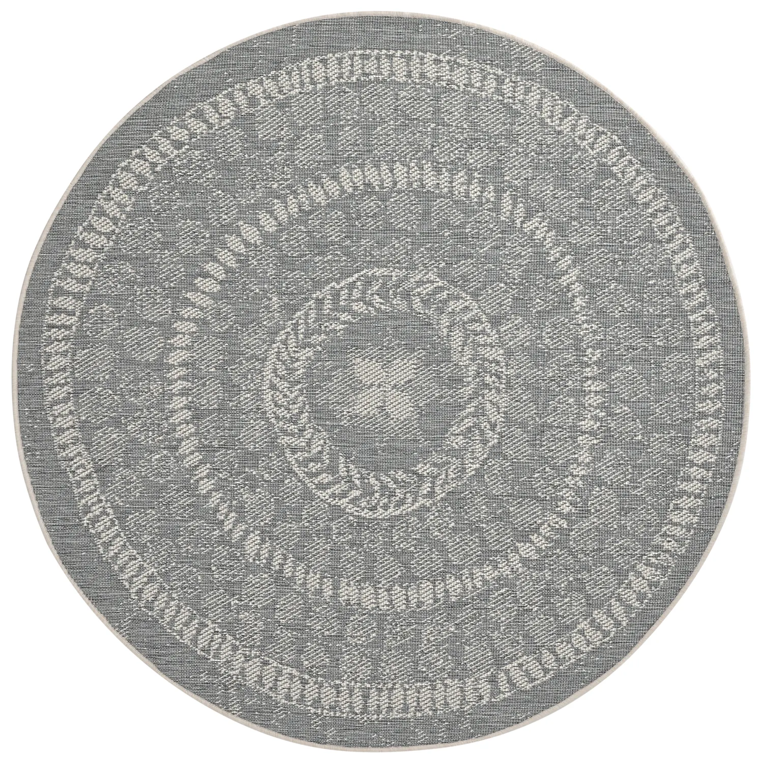 Tapis rond - Indoor/Outdoor Malcolm (gris)