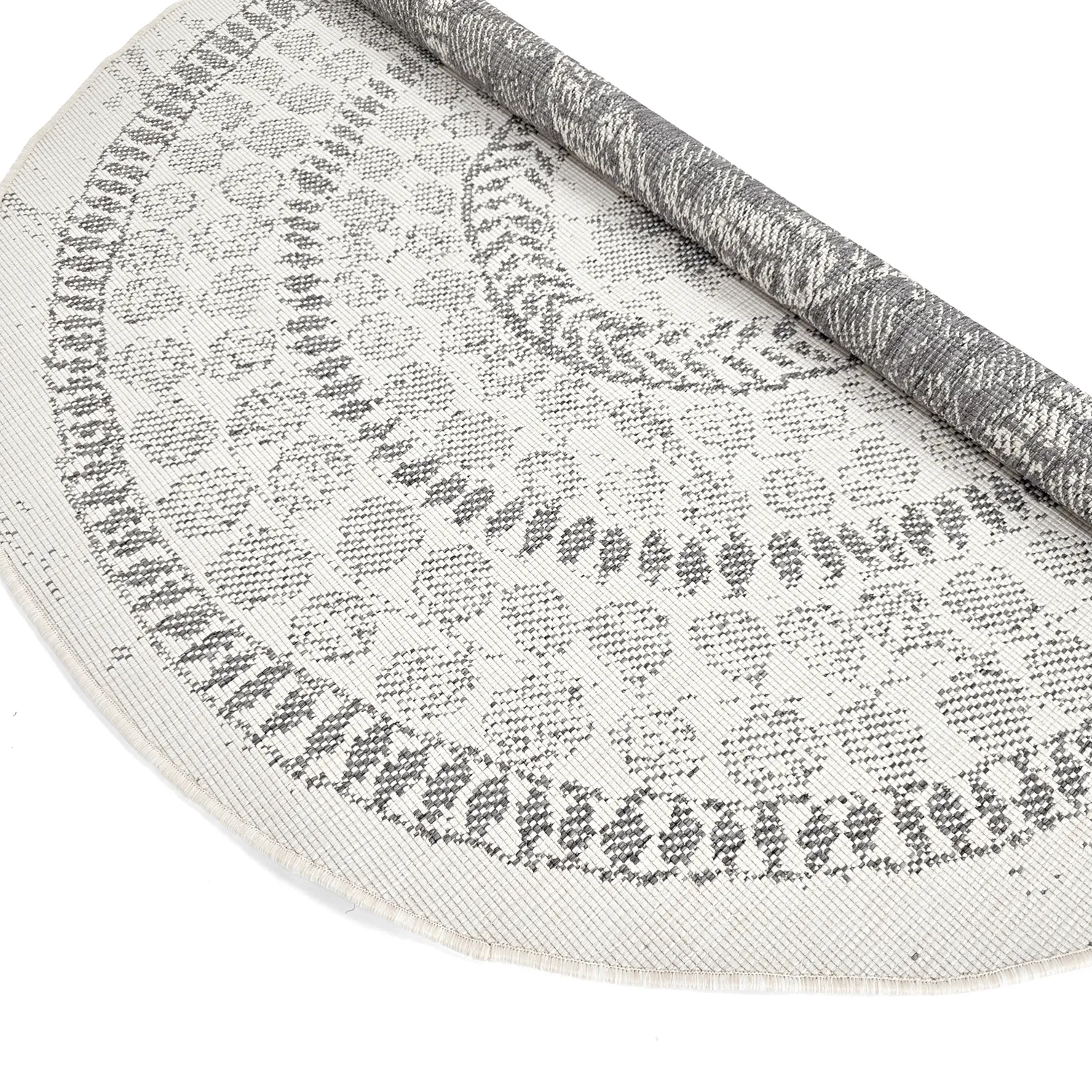 Tapis rond - Indoor/Outdoor Malcolm (gris)