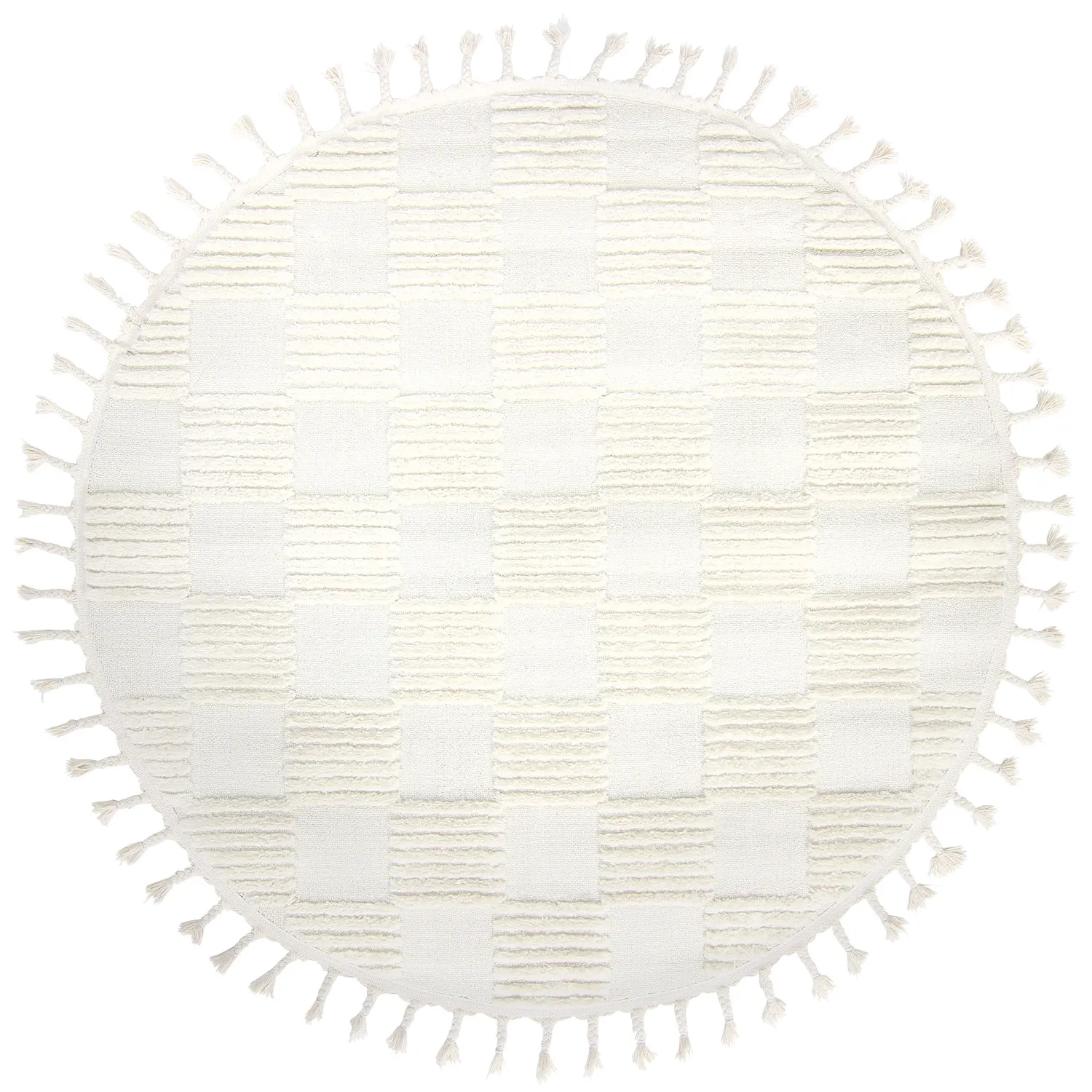 Tapis rond - Addison (blanc cassé)