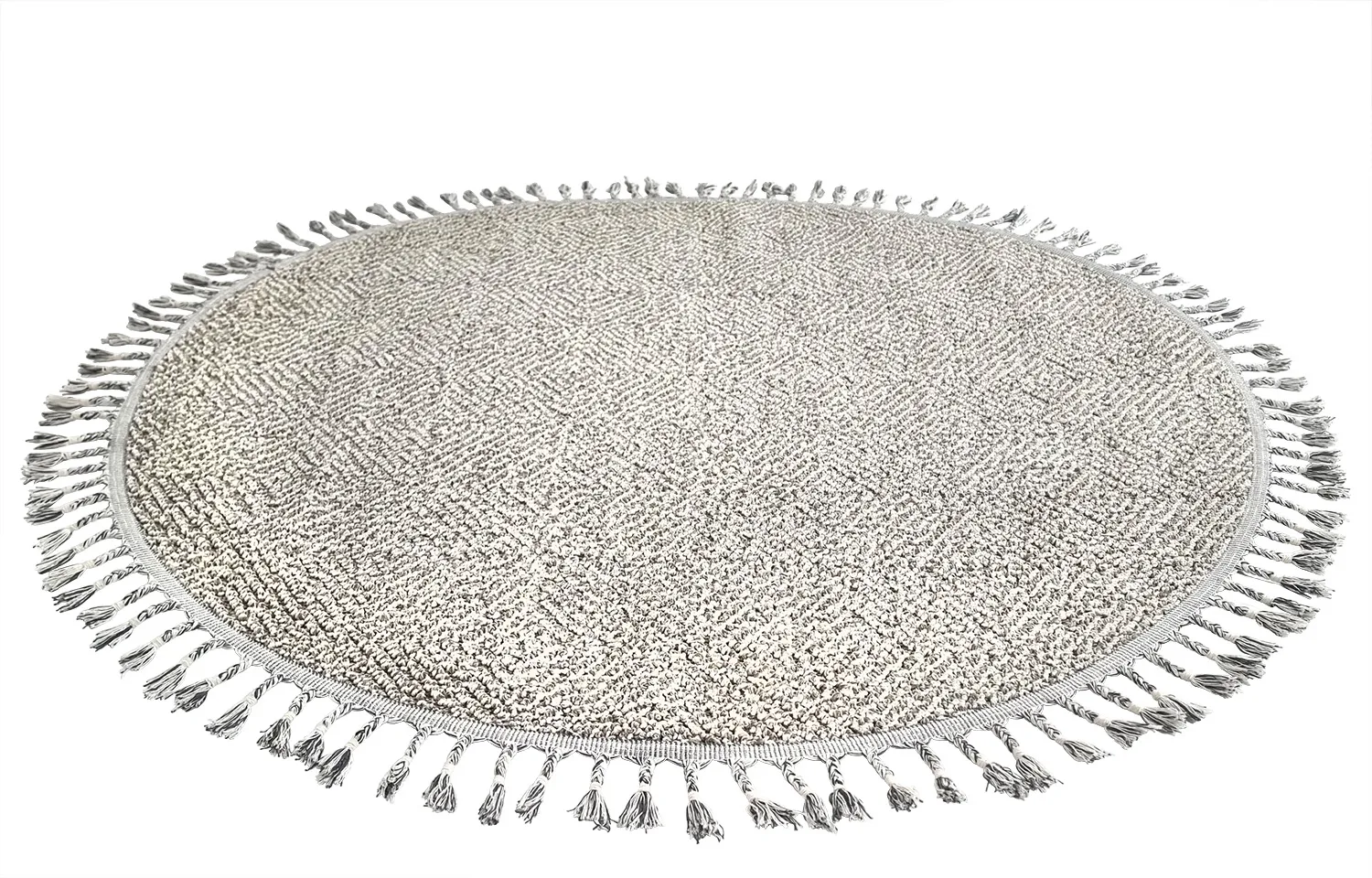 Tapis rond - Intérieur/Extérieur Dakota (gris)