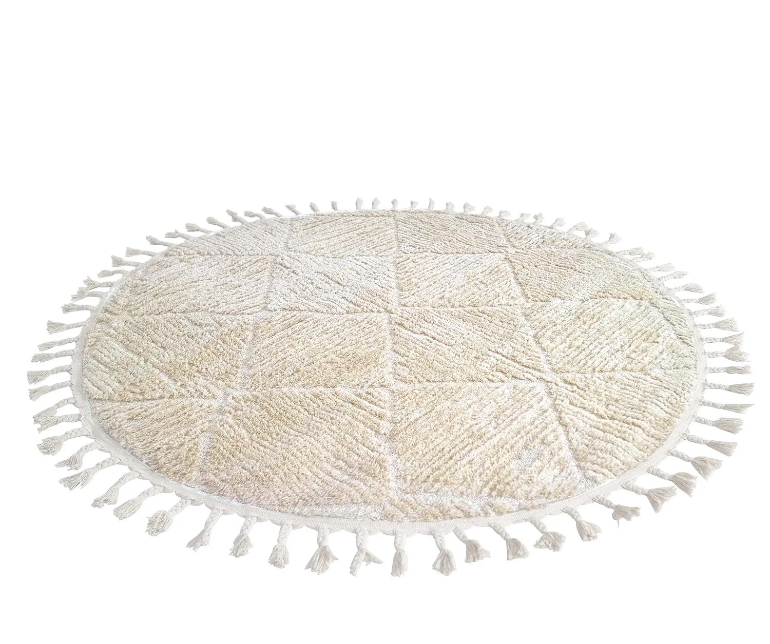 Tapis rond - Dallas (beige)