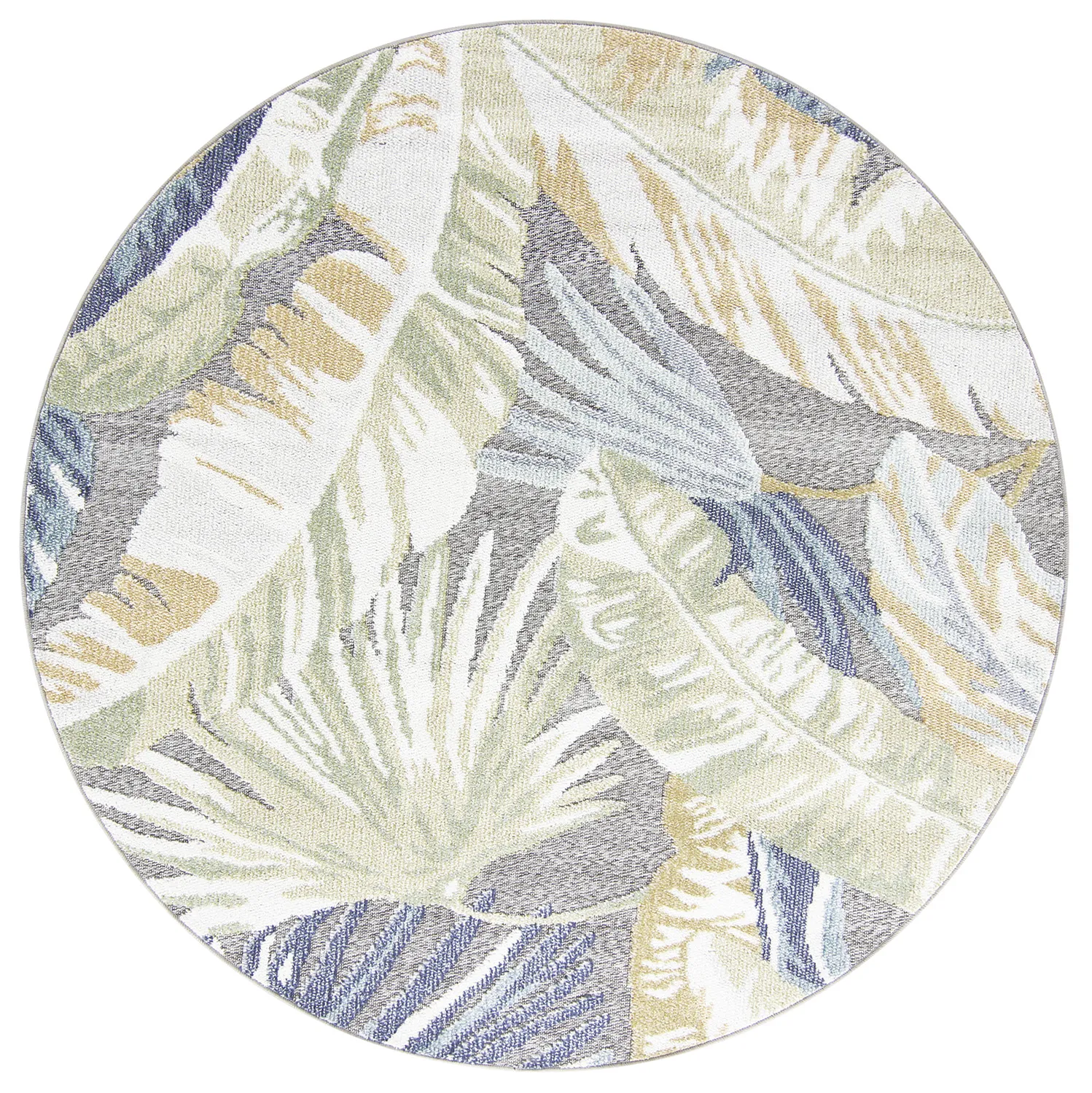 Tapis rond - Indoor/Outdoor Havana (bleu foncé/multi)