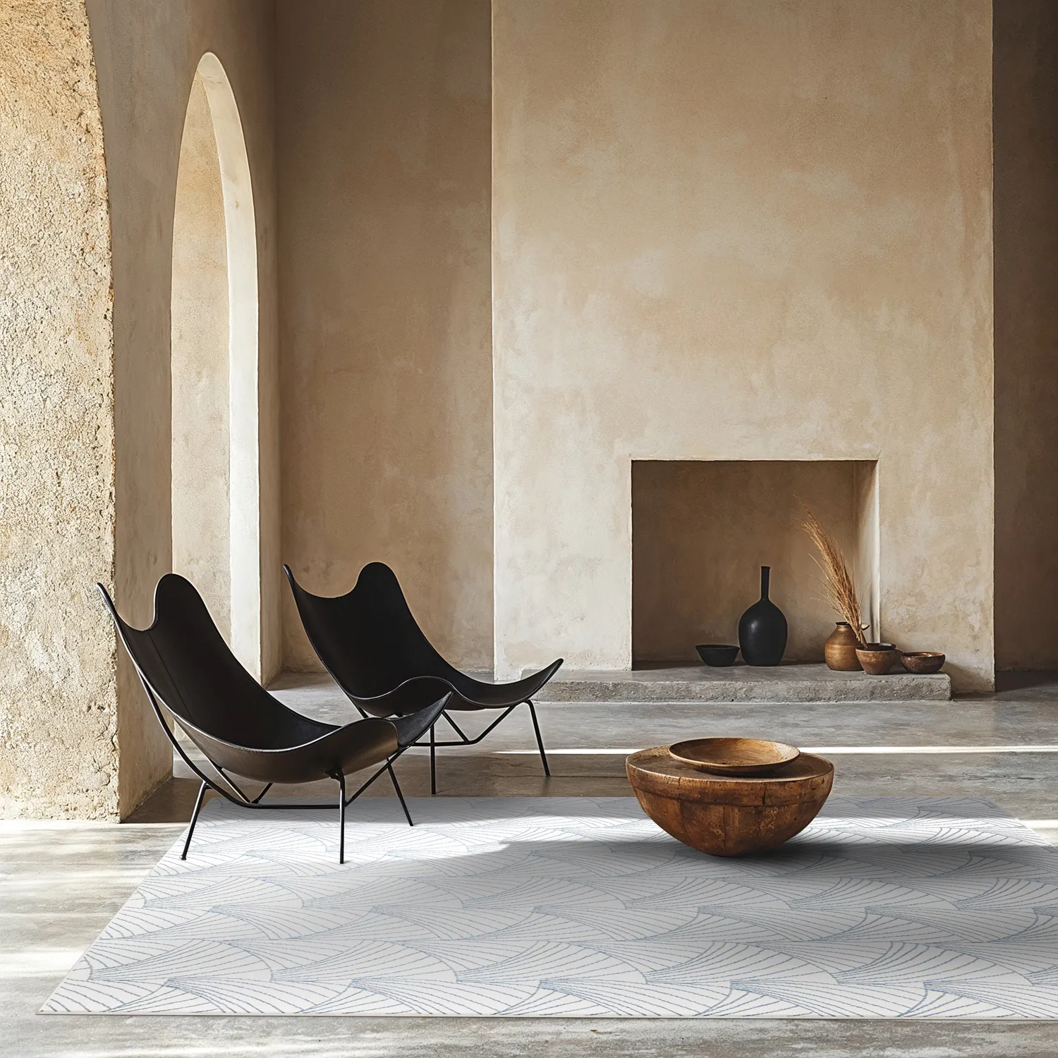 Tapis d’intérieur et d’extérieur - Beau (bleu)