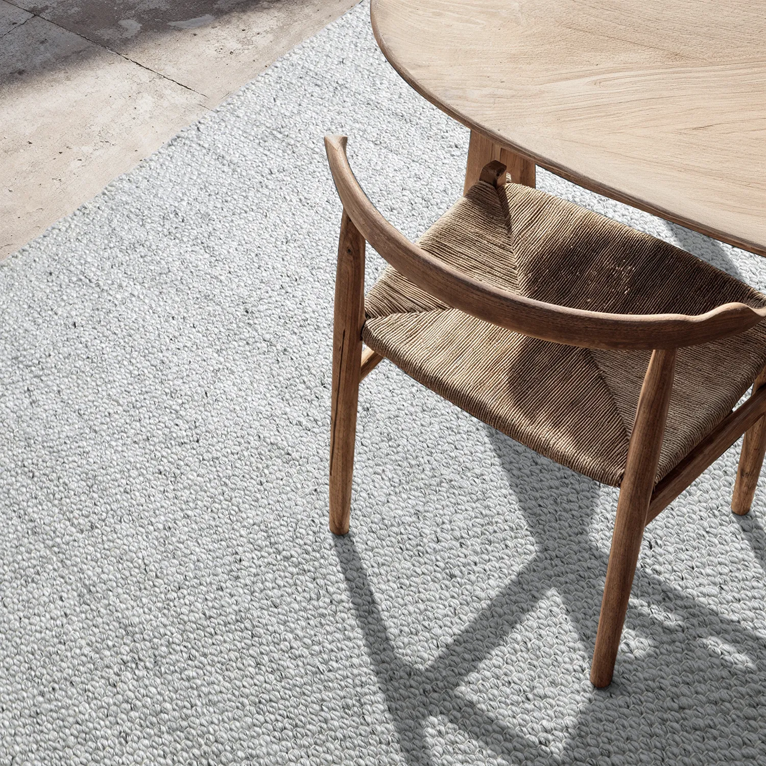 Tapis Intérieurs/Extérieurs - Arco Wool Look (gris/beige)