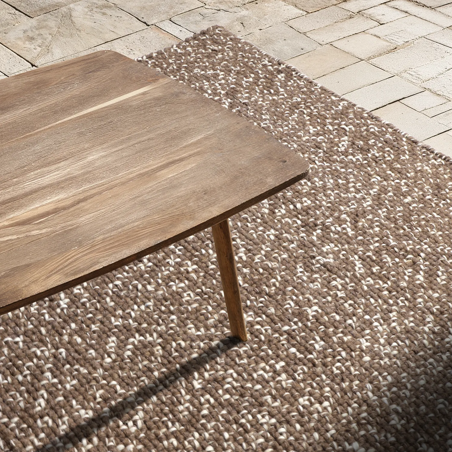 Tapis Intérieurs/Extérieurs - Orta Wool Look (marron)