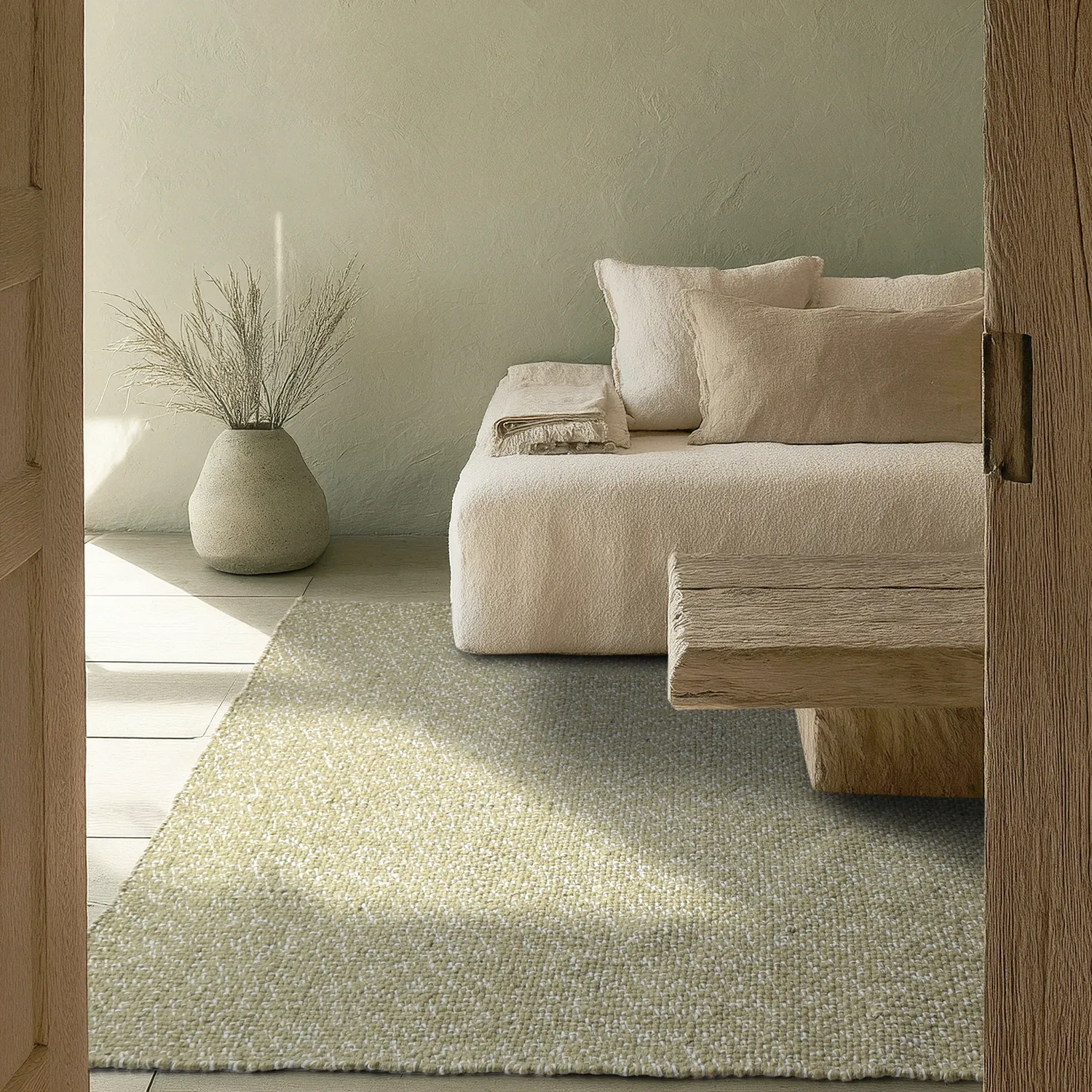 Tapis Intérieurs/Extérieurs - Orta Wool Look (vert mousse)