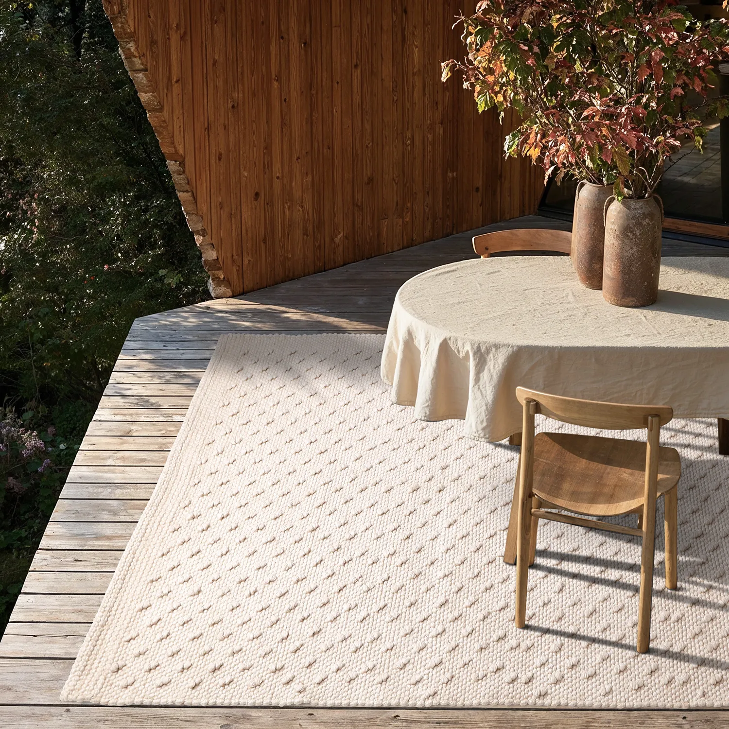 Tapis Intérieurs/Extérieurs - Todi Wool Look (crème)
