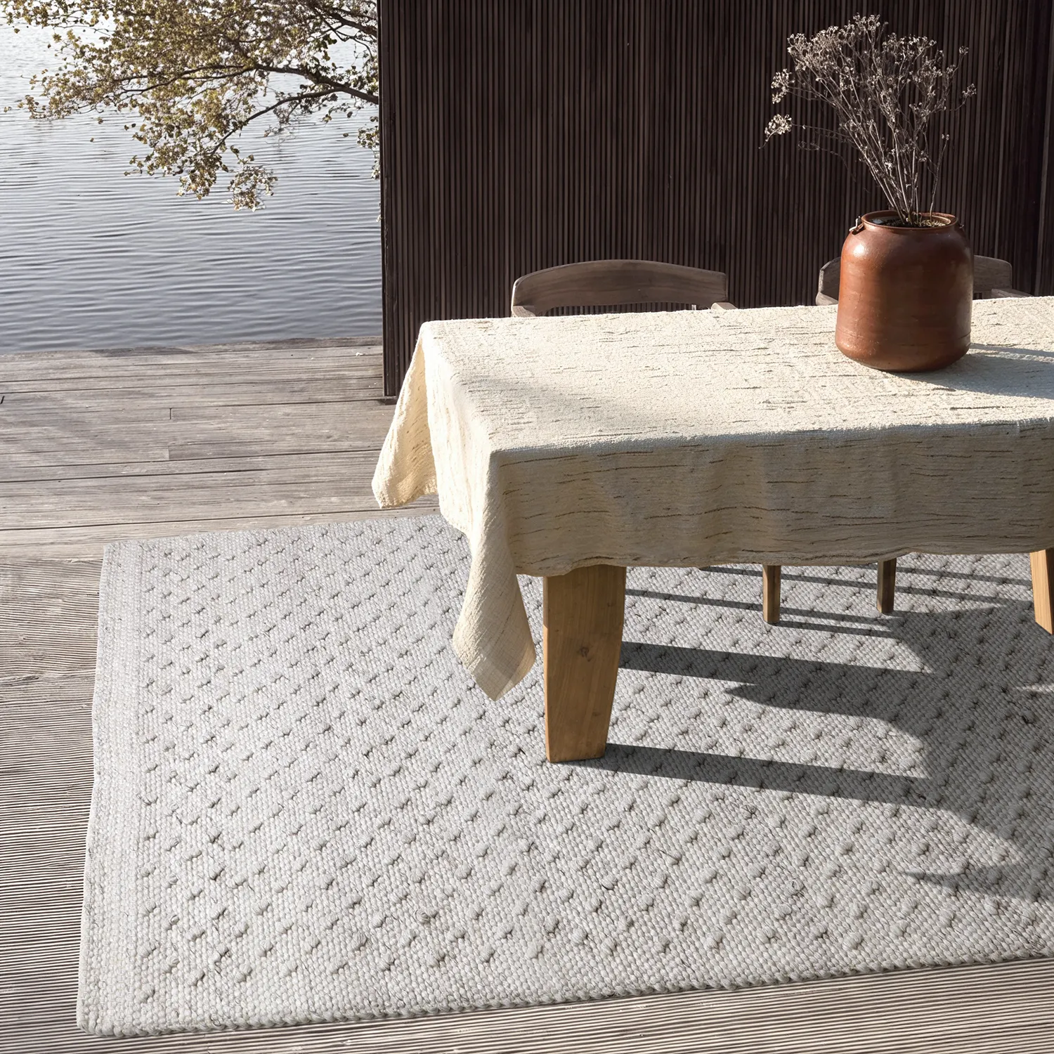 Tapis Intérieurs/Extérieurs - Todi Wool Look (gris/beige)
