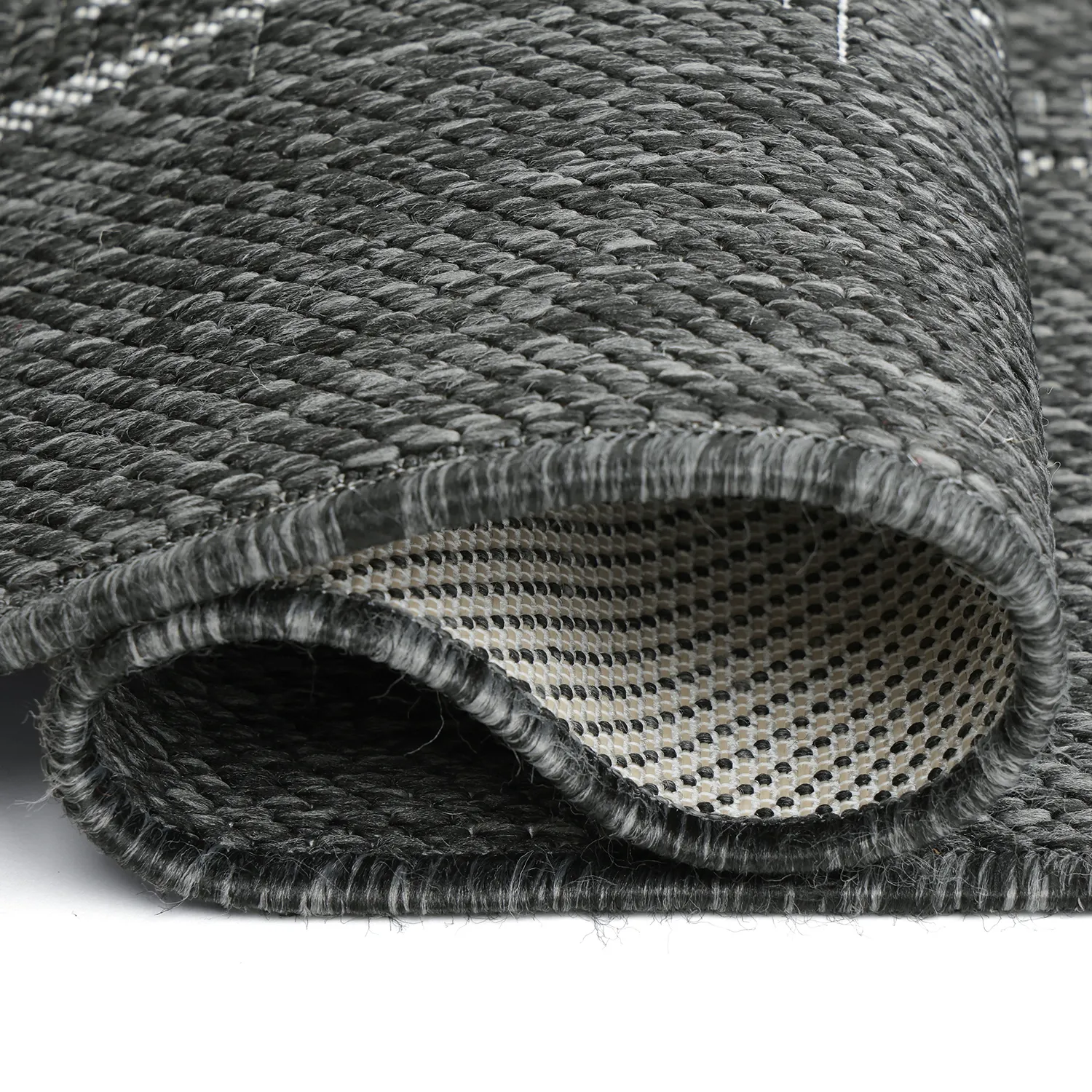 Tapis Intérieurs/Extérieurs - Ragusa (noir/crème)