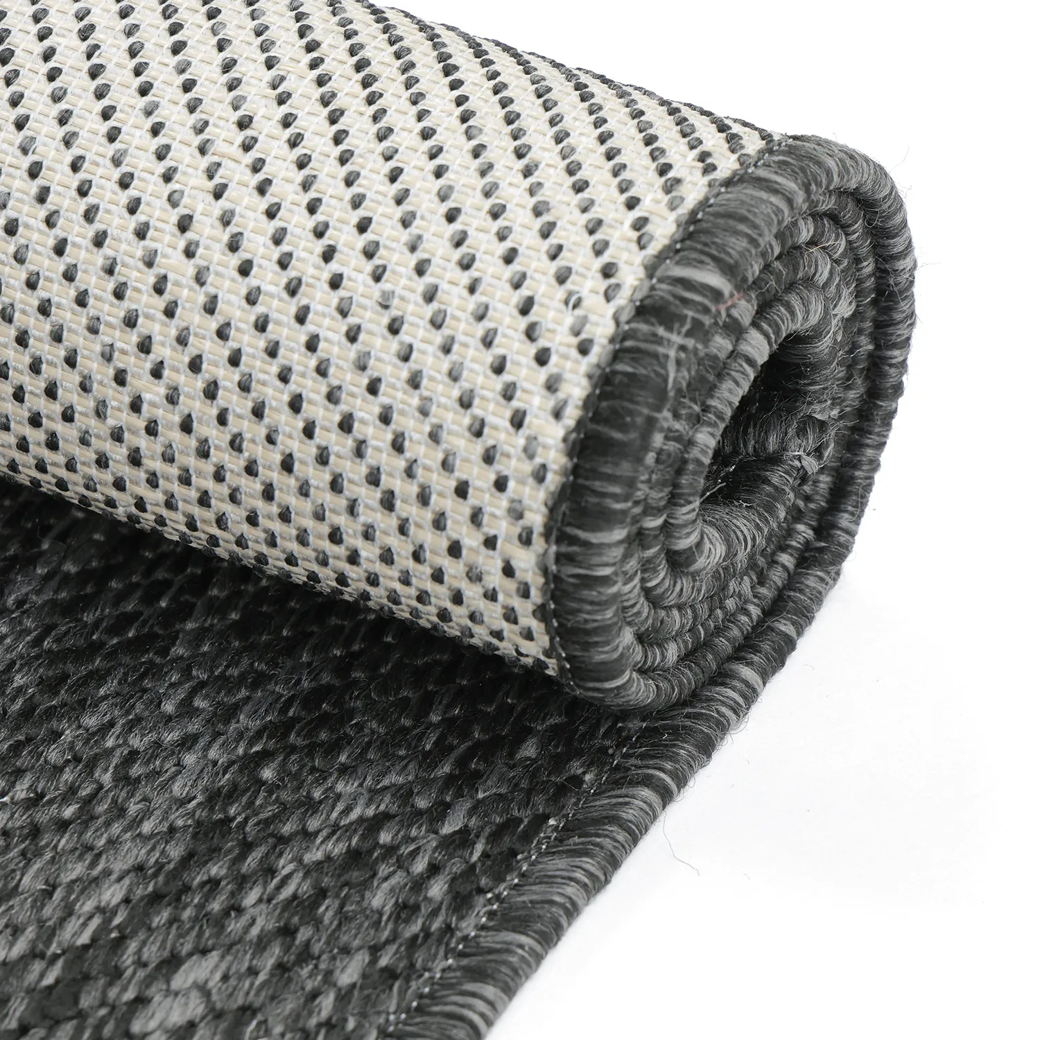 Tapis Intérieurs/Extérieurs - Ragusa (noir/crème)