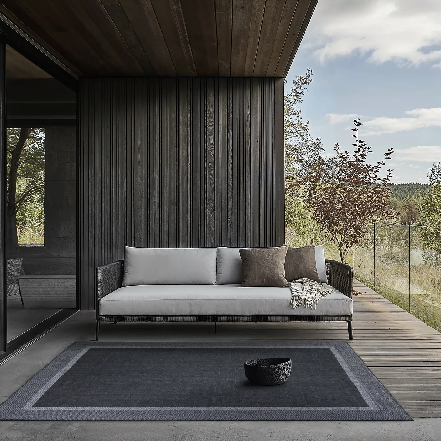 Tapis Intérieurs/Extérieurs - Alta (anthracite)