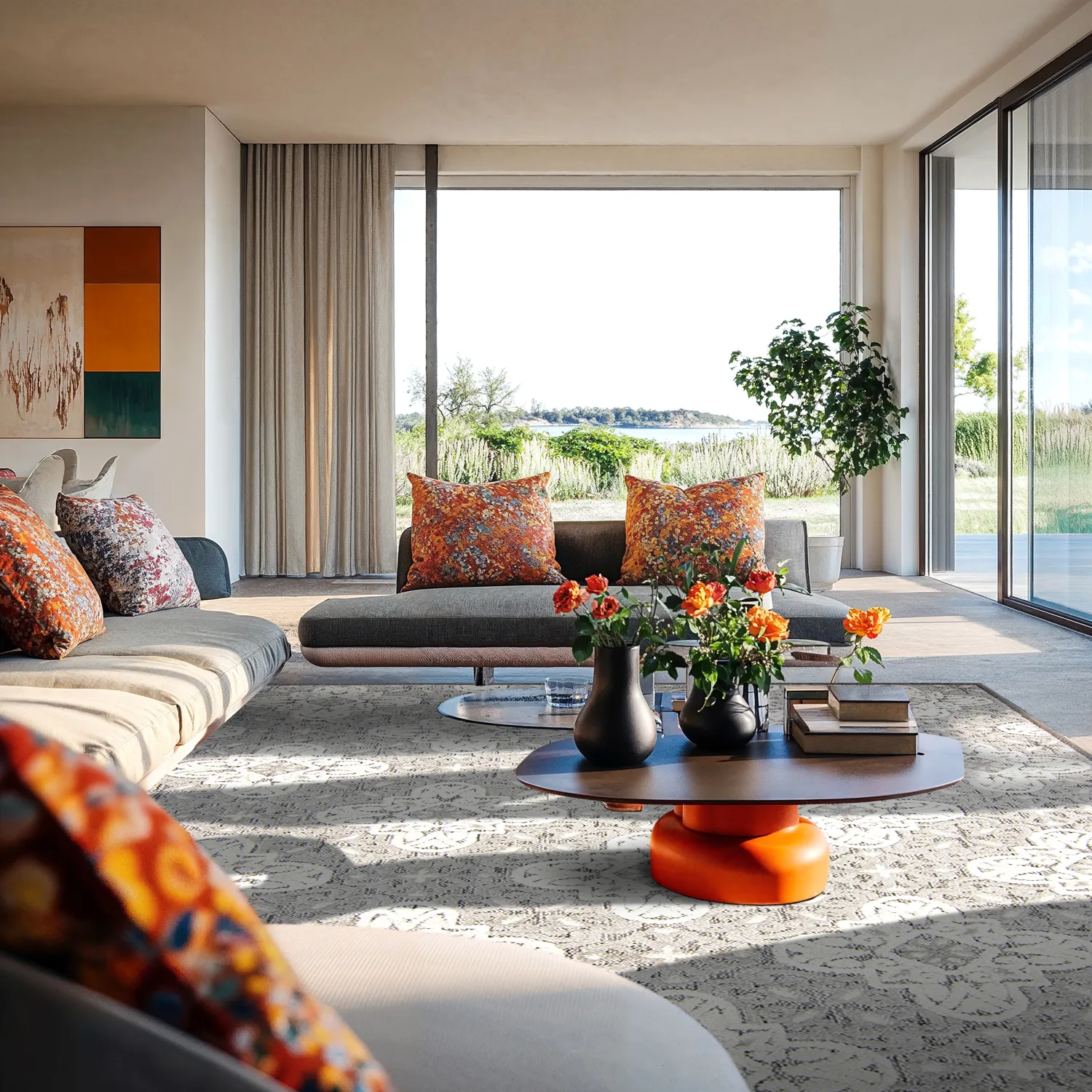 Shaggy Intérieur-Extérieur - Hampton (gris)