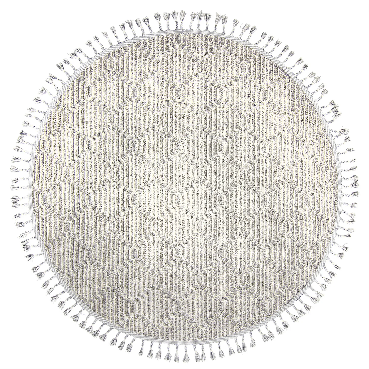 Tapis rond - Indoor/Outdoor Jordan (gris)